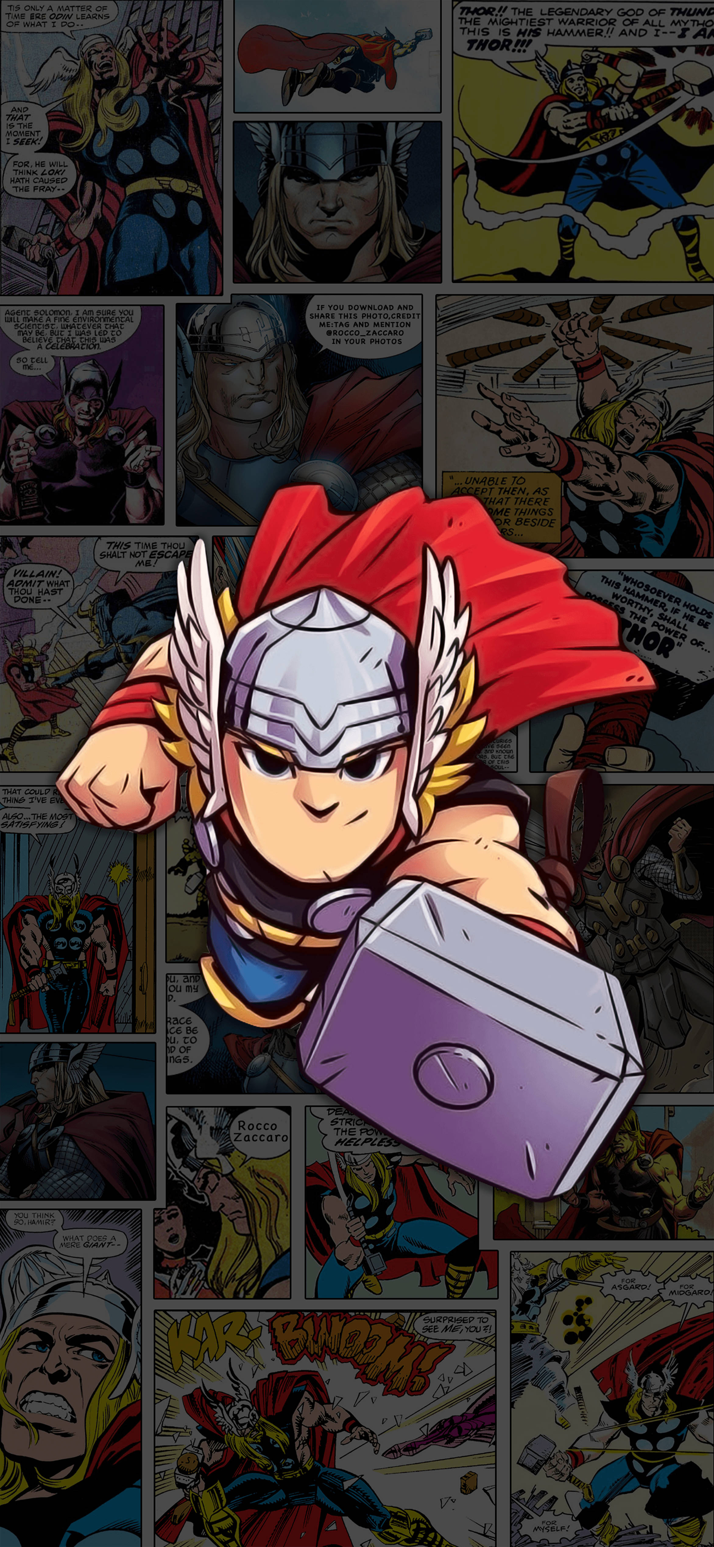 Thor Chibi Truyện Tranh Hình nền