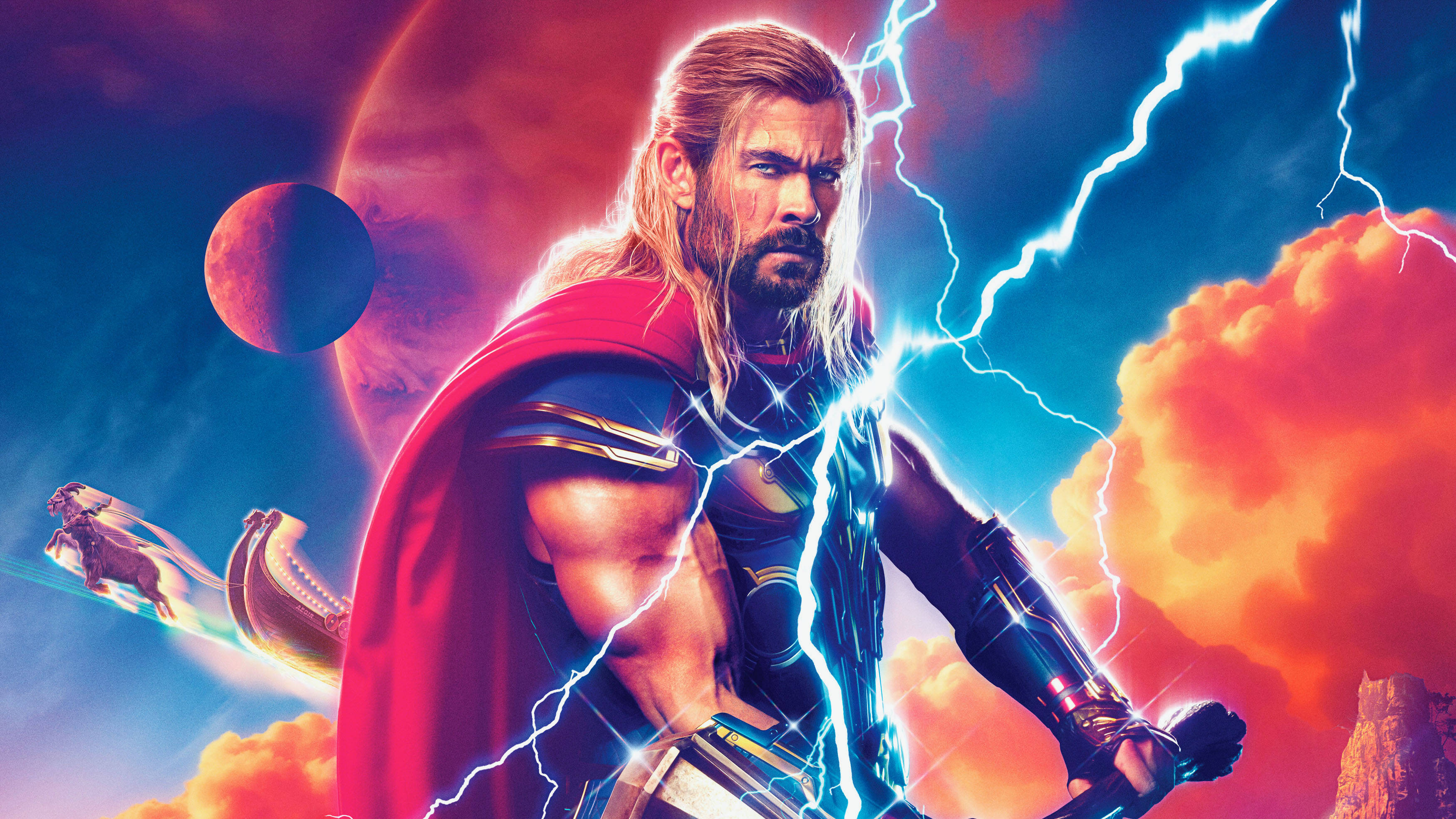 Thor Love And Thunder Dũng Cảm Thor Hình nền