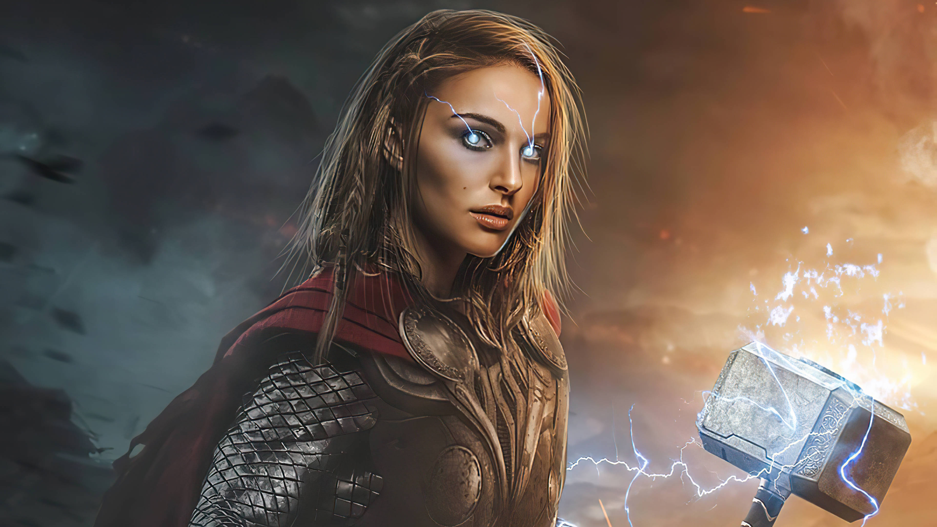 Thor Tình Yêu Và Sấm Sét Jane Fanart Hình nền