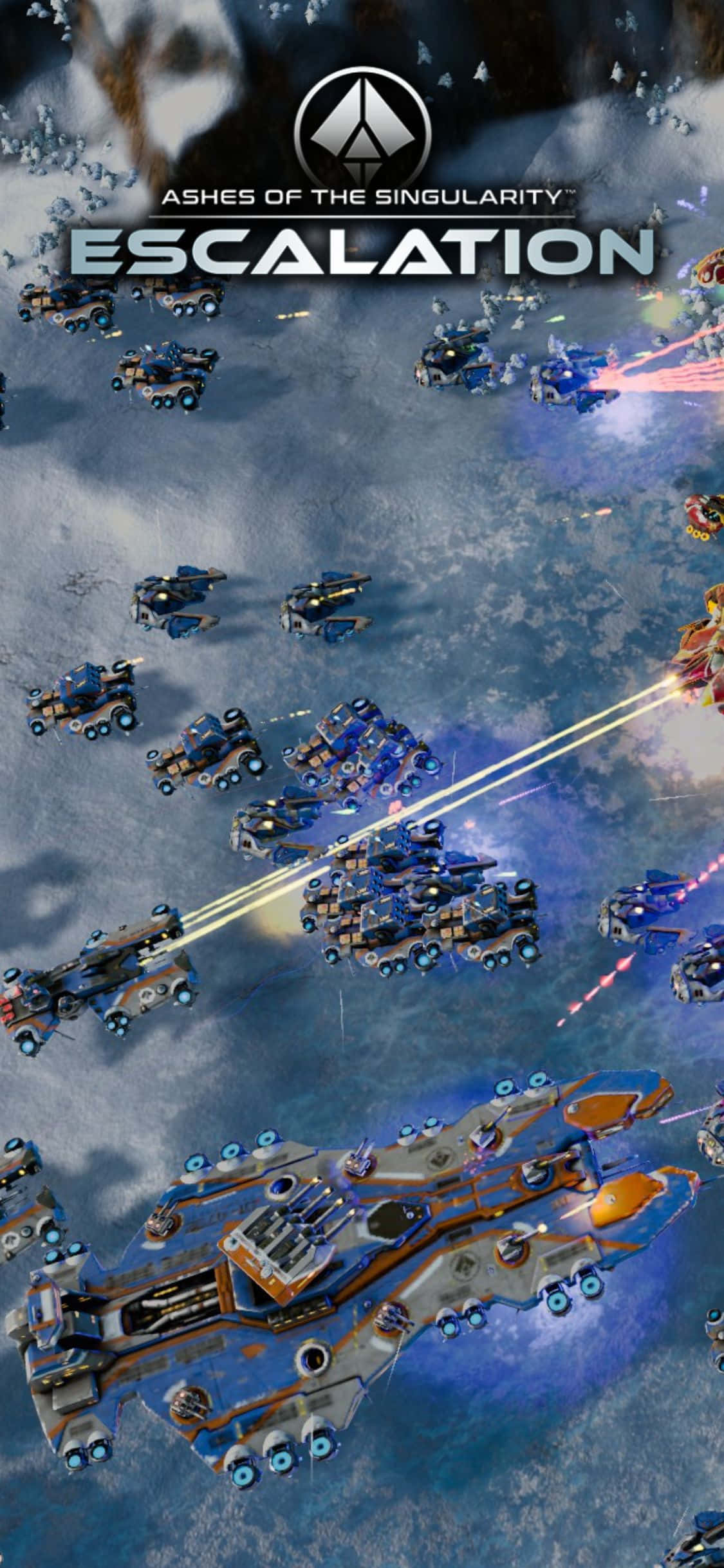 Thử thách kỹ năng chiến thuật của bạn trong Ashes Of The Singularity Escalation trên iPhone X Hình nền