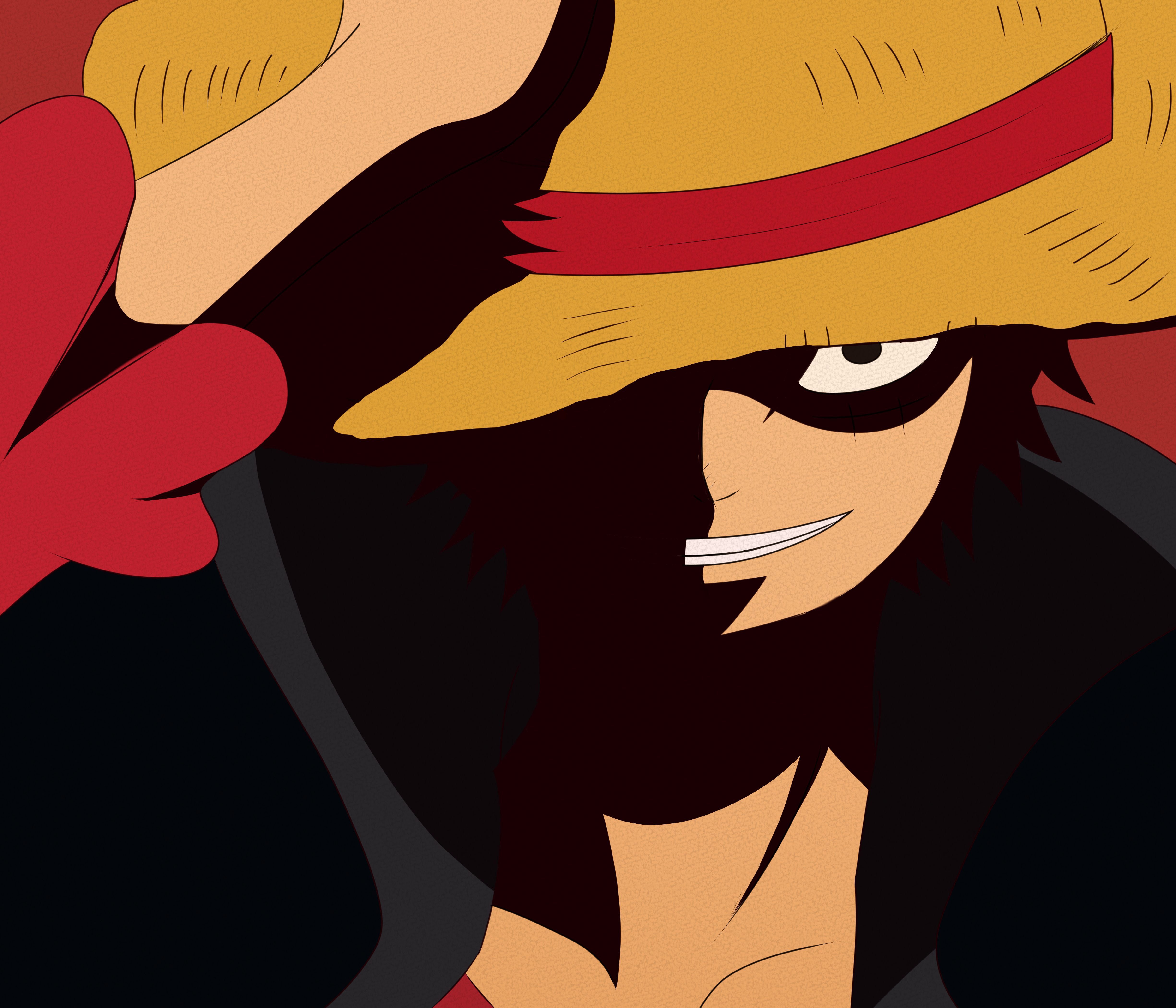 Thuyền trưởng Mũ Rơm Luffy trong hành động Hình nền