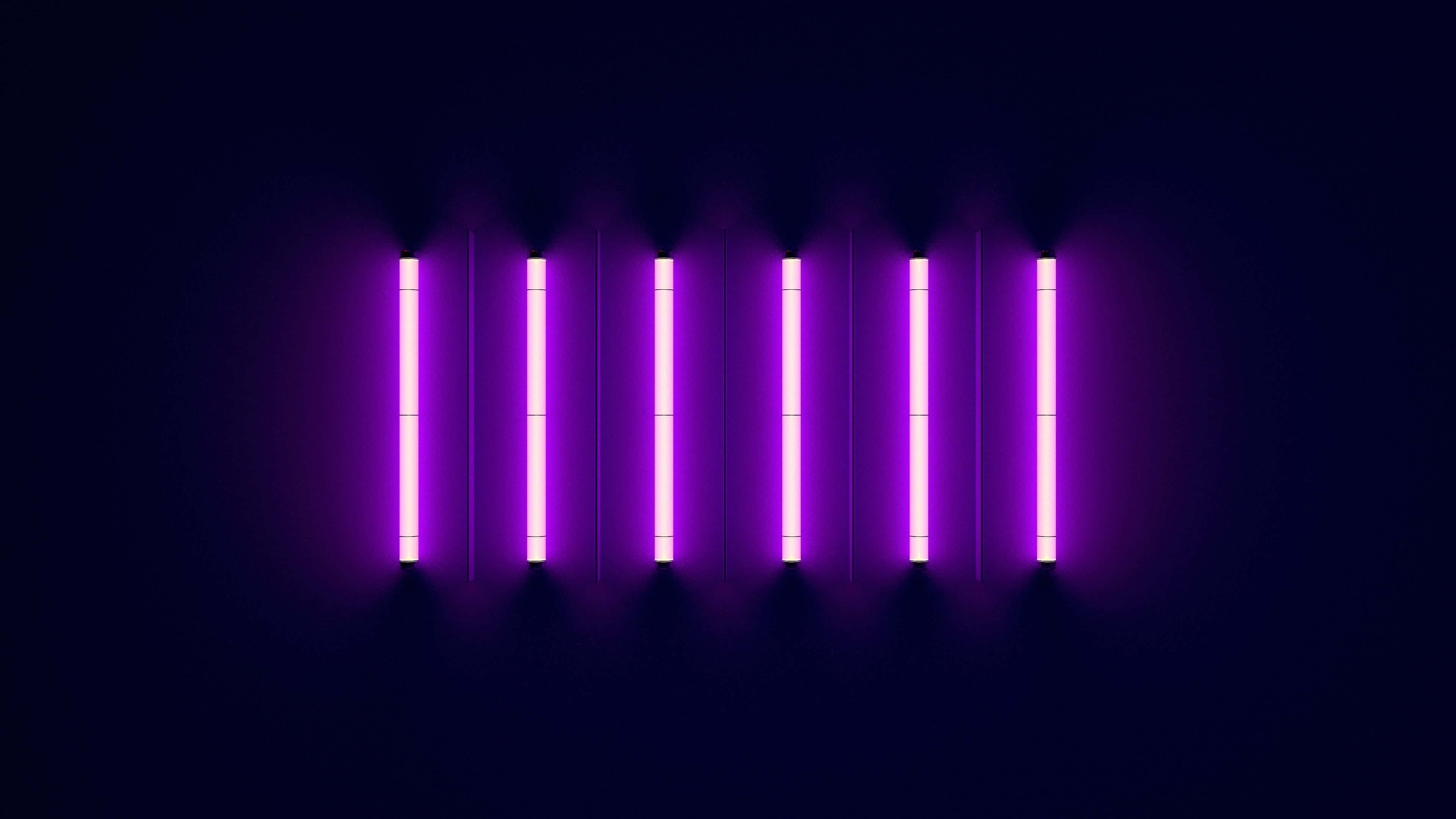 Tia Sáng Neon Tím Hình nền