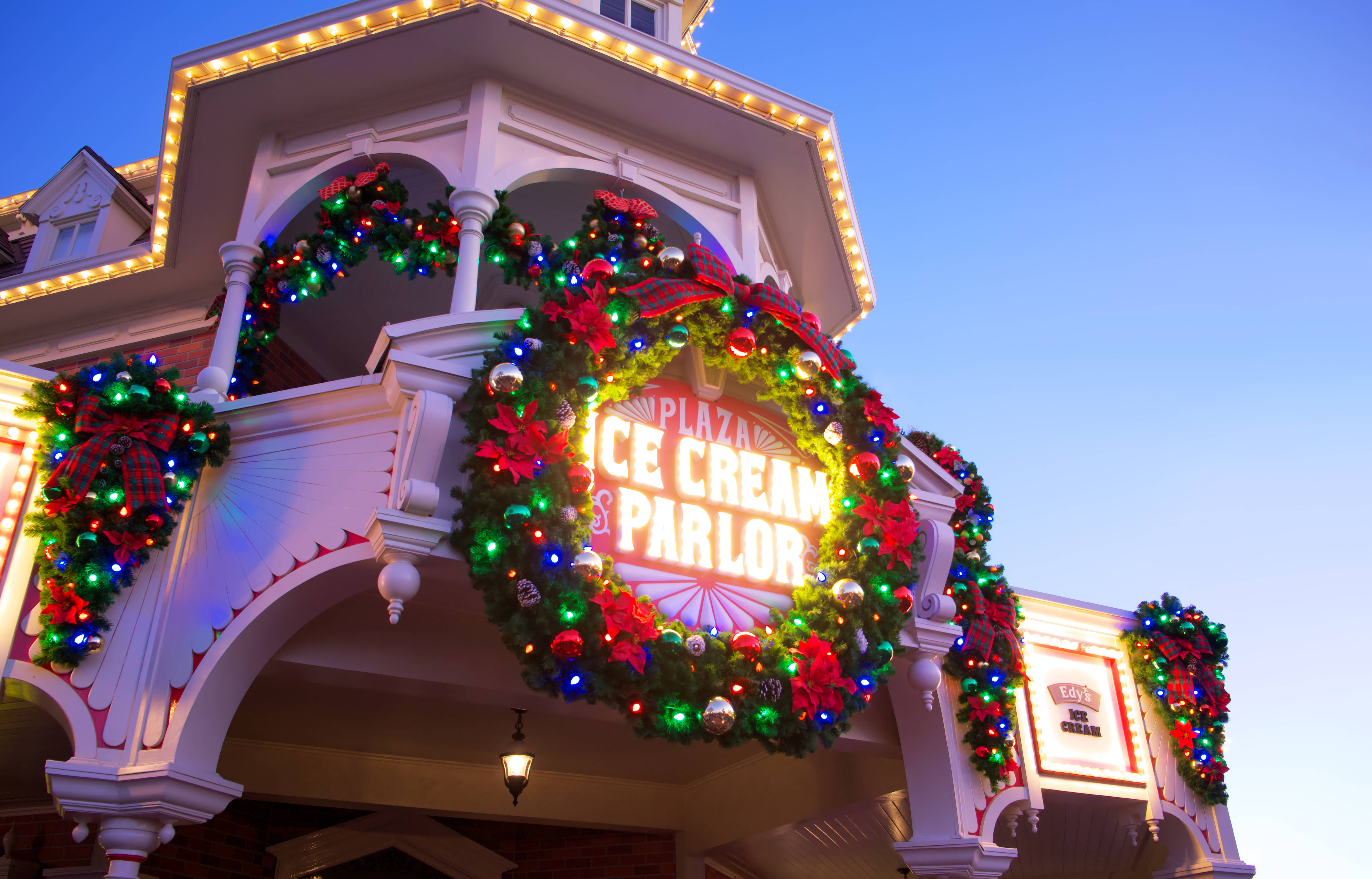 Tiệm kem Giáng sinh Disney Hình nền
