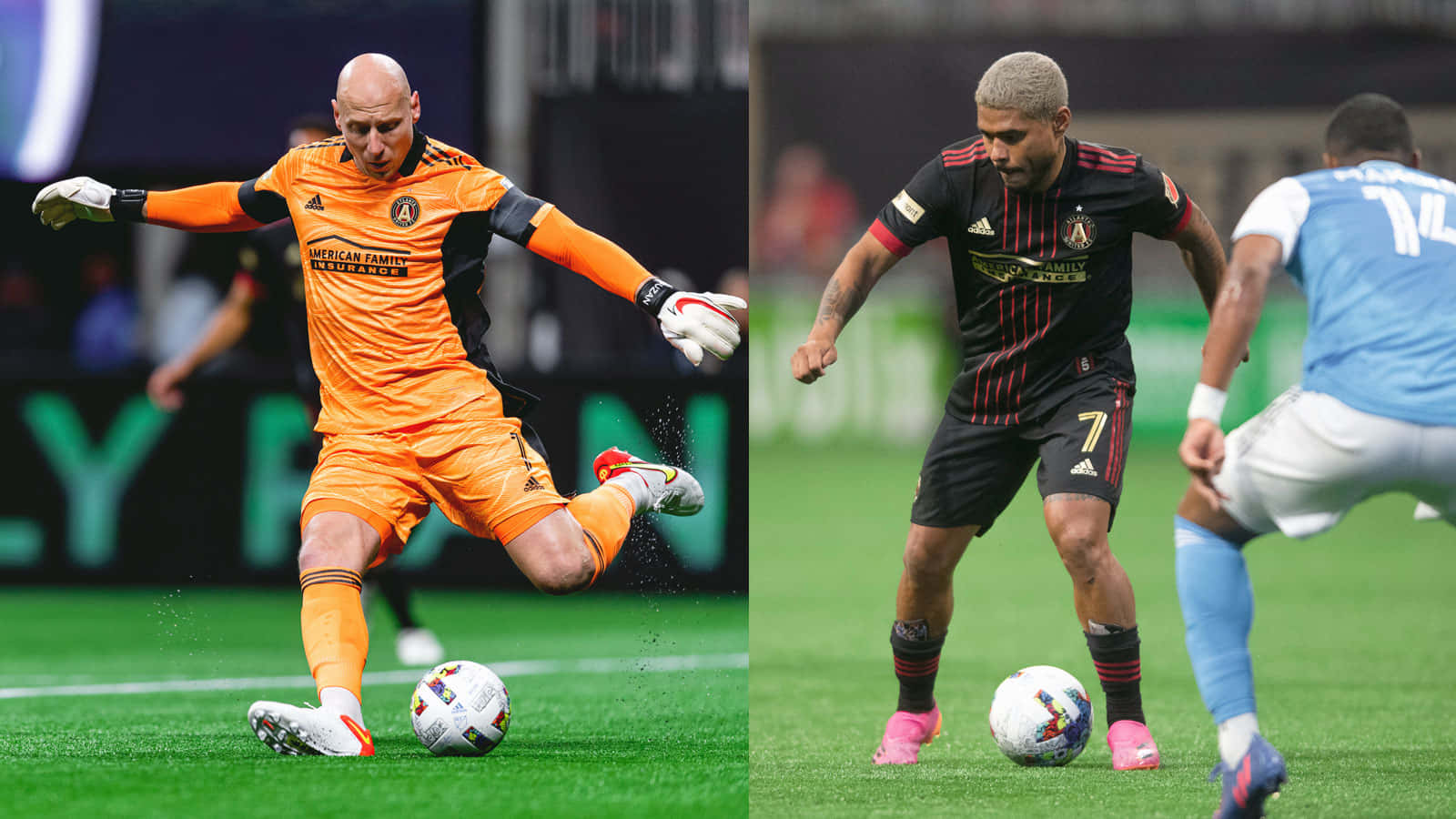 Tiền đạo Venezuela Josef Martinez đối đầu Brad Guzan Hình nền