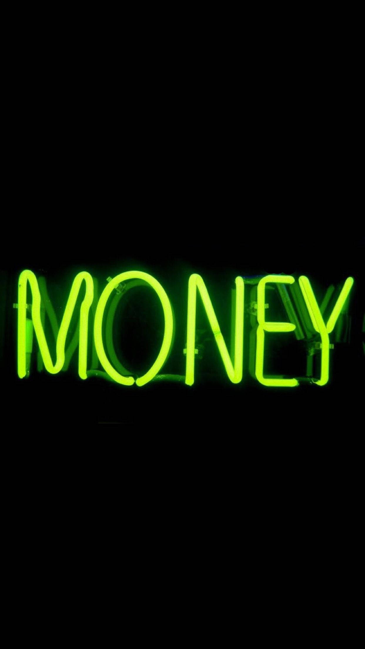 Tiền Xanh Neon Thẩm Mỹ Hình nền