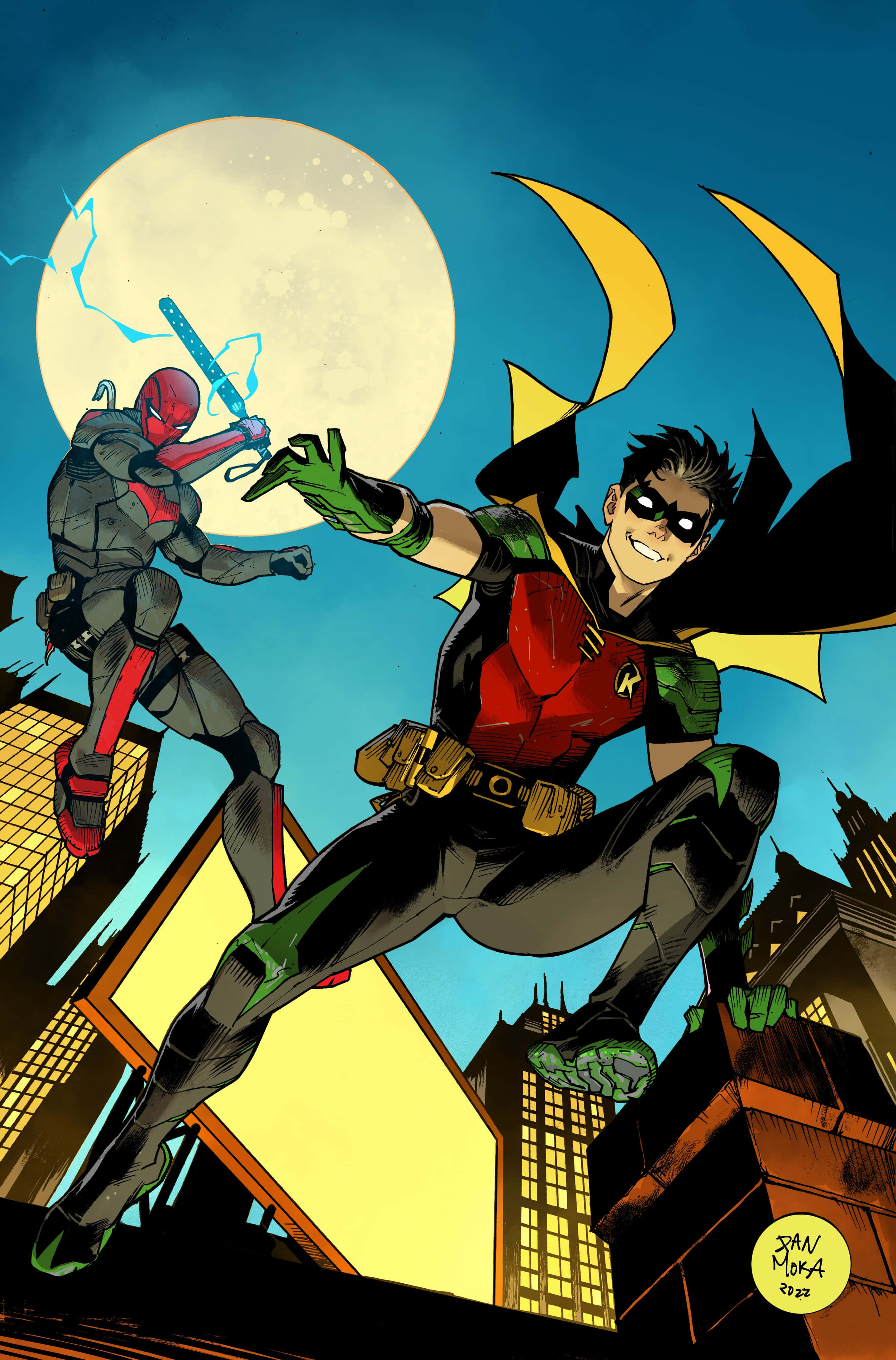 Tim Drake: Chiến Binh Chống Tội Phạm Trẻ Tuổi Trong Hành Động Hình nền