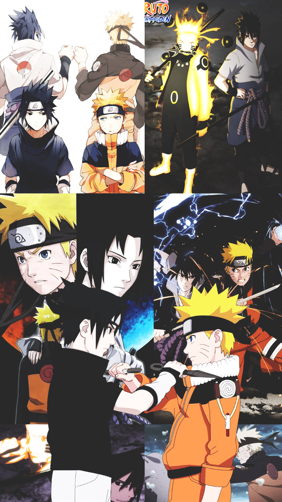 Tình Bạn Giữa Naruto Và Sasuke Qua Năm Tháng Hình nền