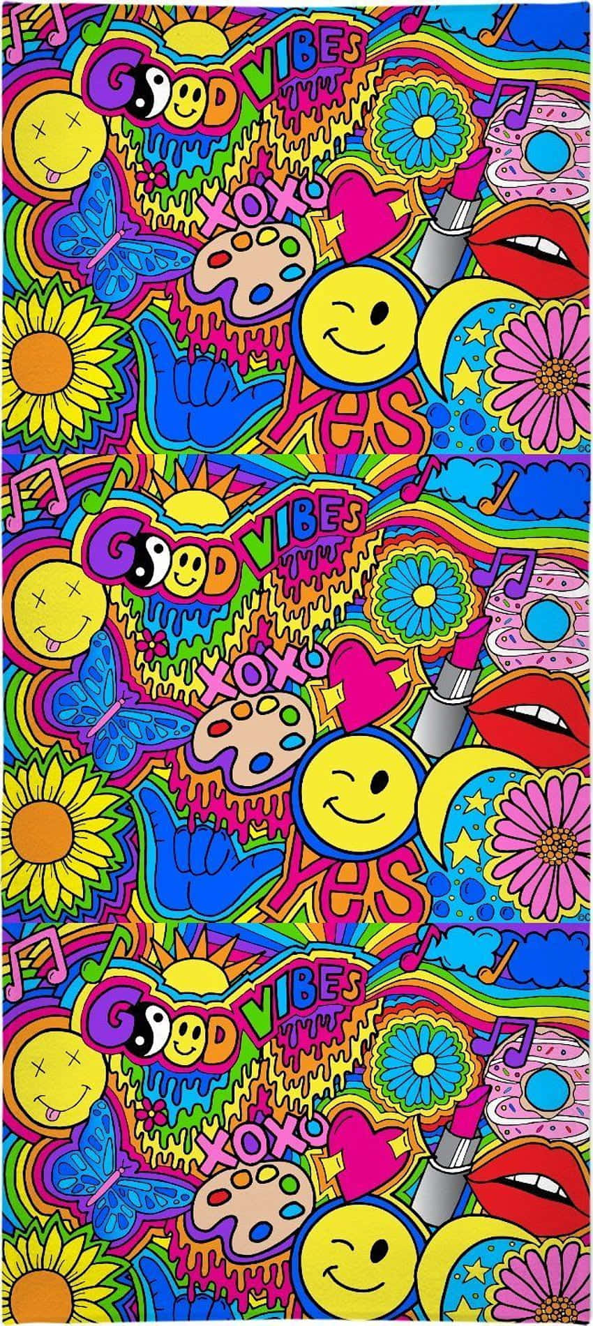 Tinh thần tự do của hippie ảo giác Hình nền