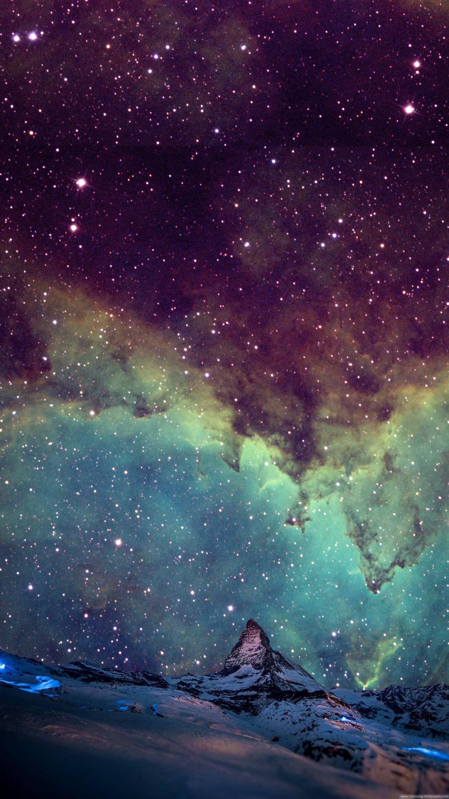 Tinh vân và Điện thoại Galaxy Hình nền