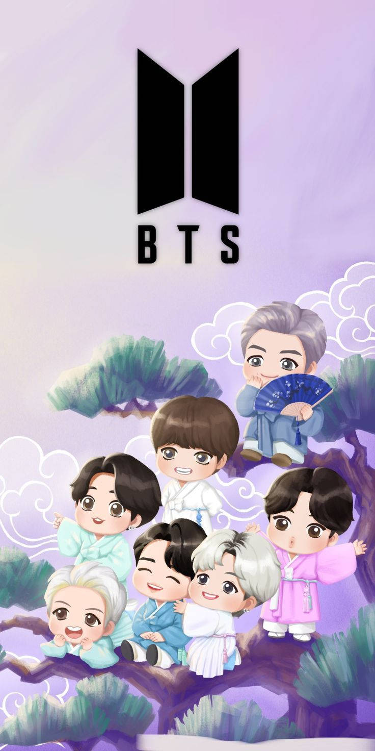 Tiny Tan BTS Trên Ngọn Cây Hình nền