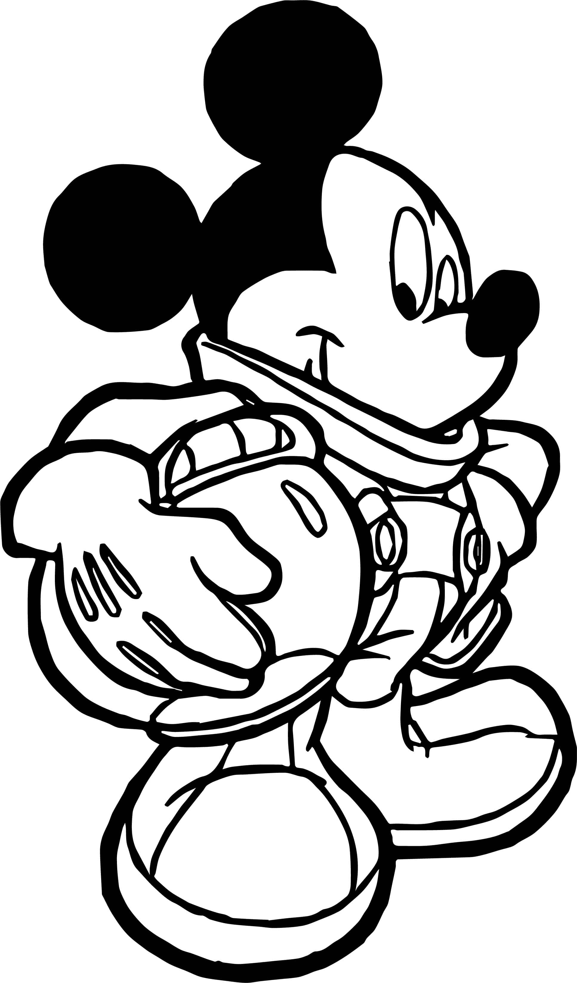 Tô màu nhân vật Disney yêu thích của bạn với trang tô màu chuột Mickey này Hình nền