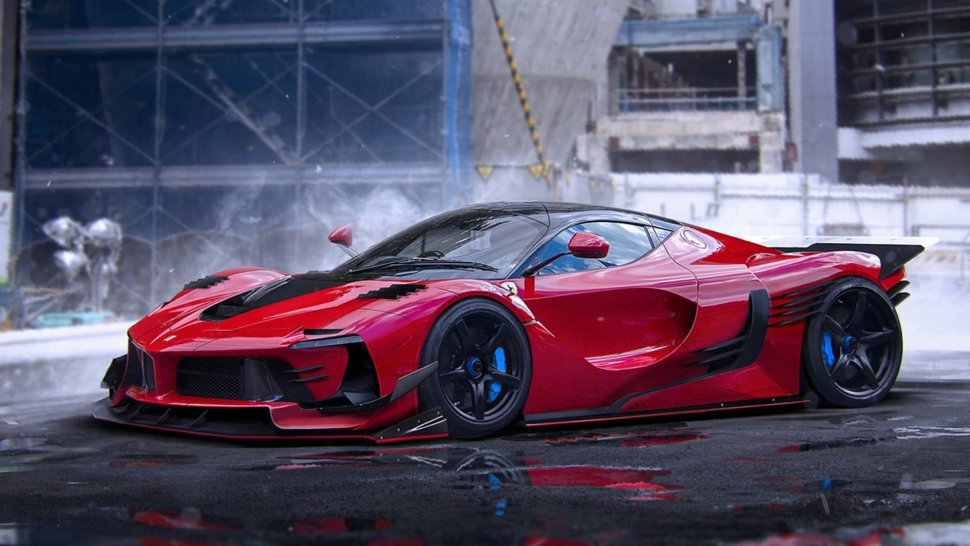 Ferrari Đỏ Văng Nước iPad