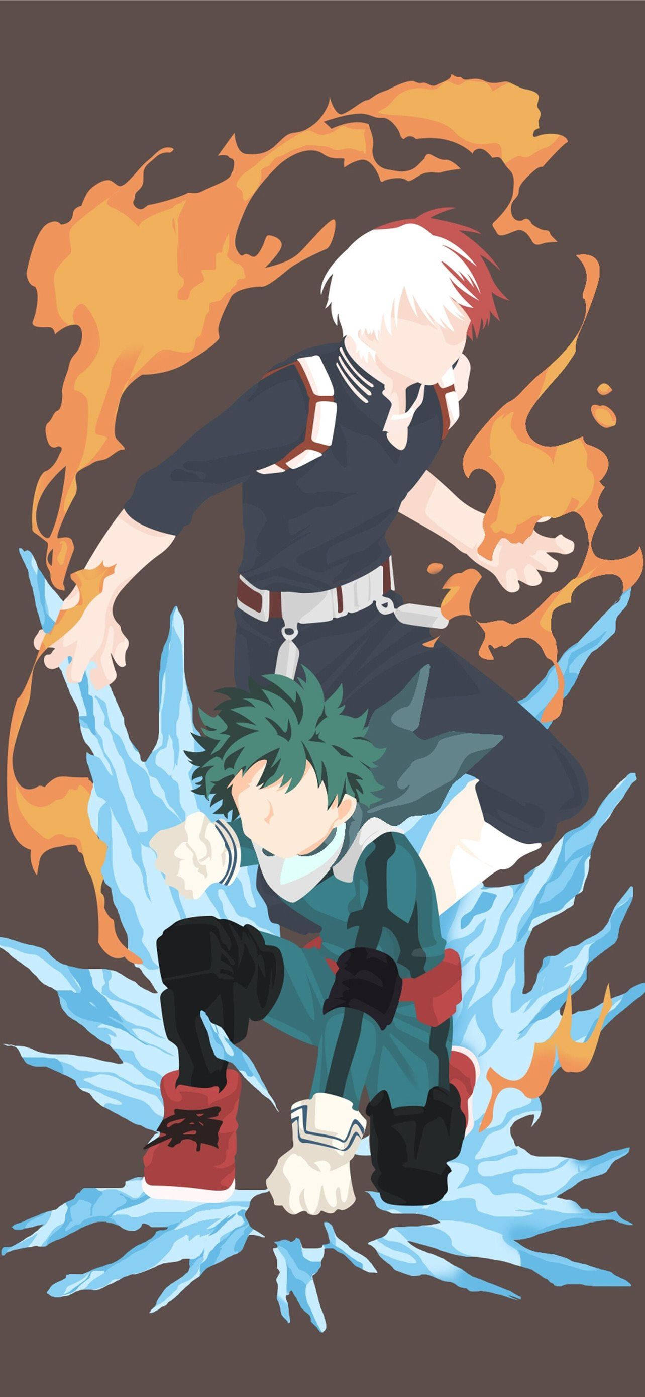 Todobakudeku Izuku Và Shoto Nghệ Thuật Hình nền