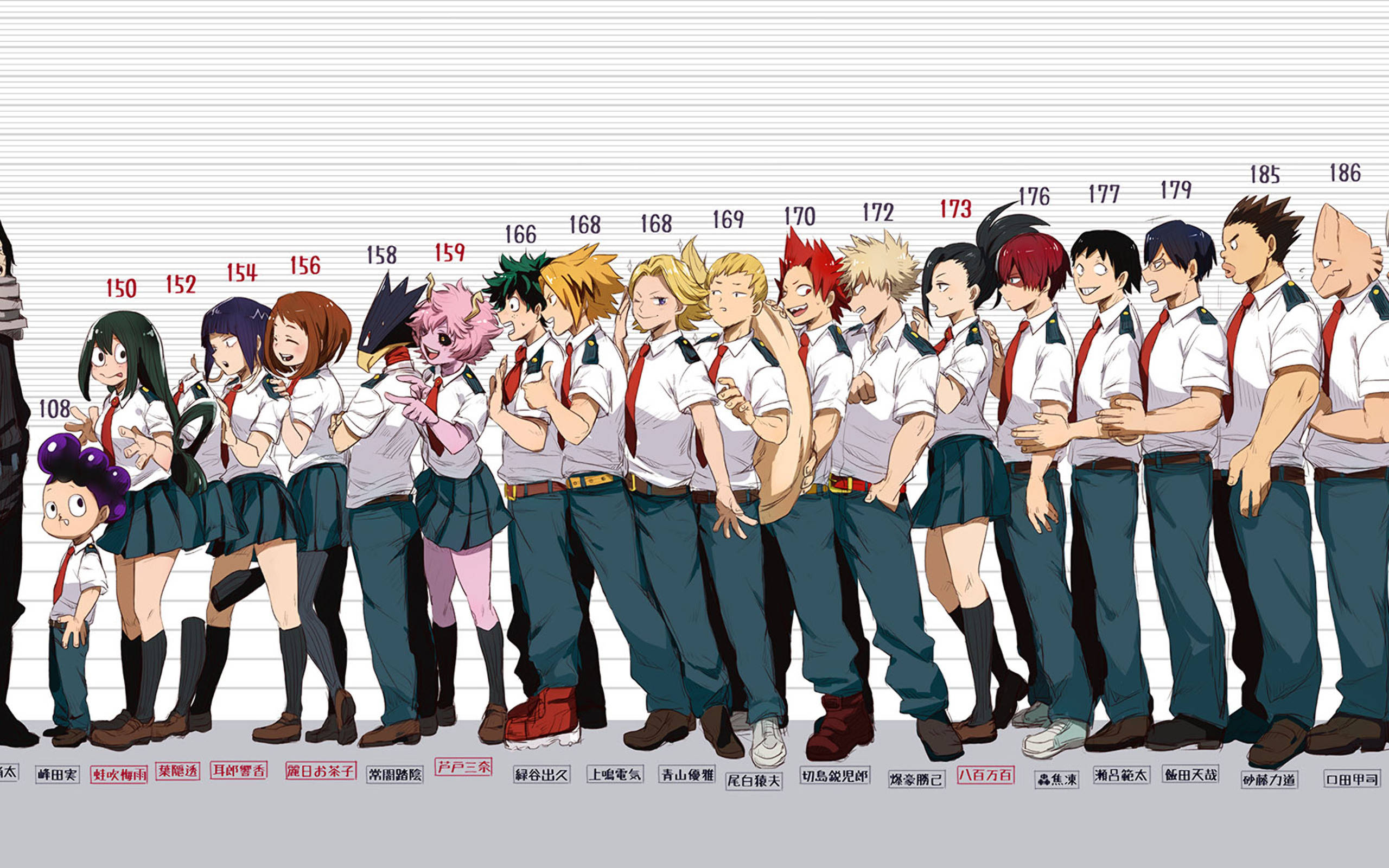 Todoroki dễ thương cùng dàn nhân vật My Hero Academia Hình nền