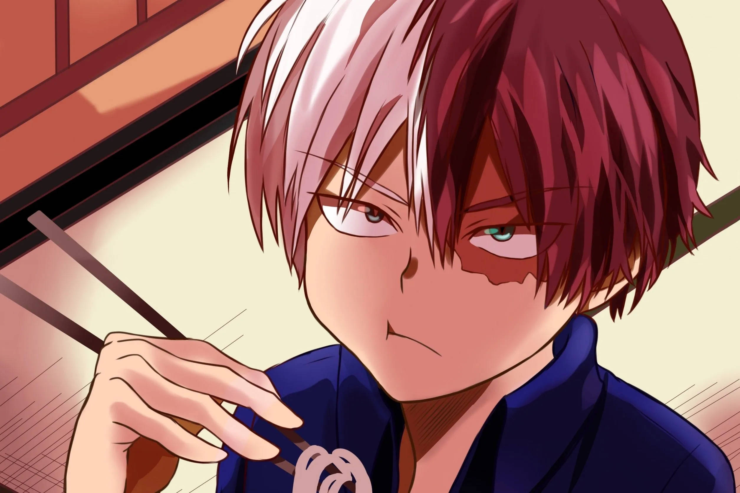Todoroki phong cách Chibi - Fan art đáng yêu của Boku no Hero Academia Hình nền