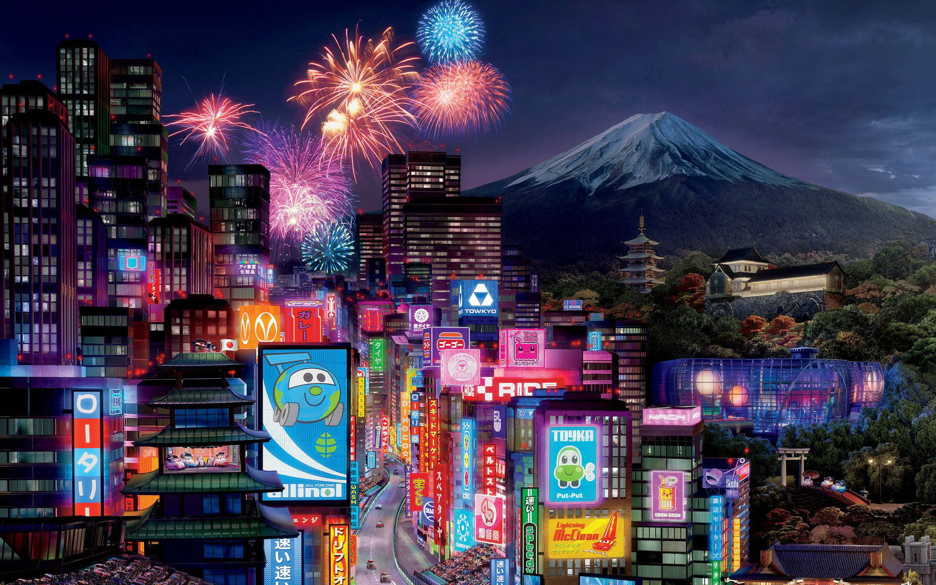 Tokyo, Nhật Bản Cars 2 Hình nền