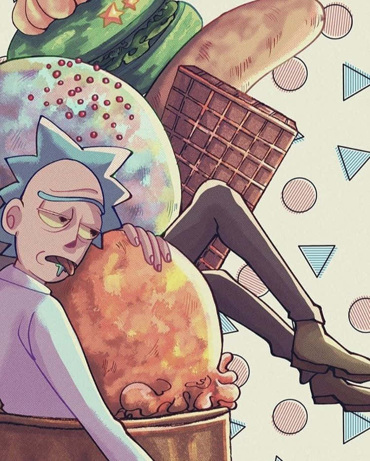 Total Rickall - Rick, Morty, Mr. Poopybutthole và bạn bè trong một tập phim thú vị của Rick and Morty Hình nền