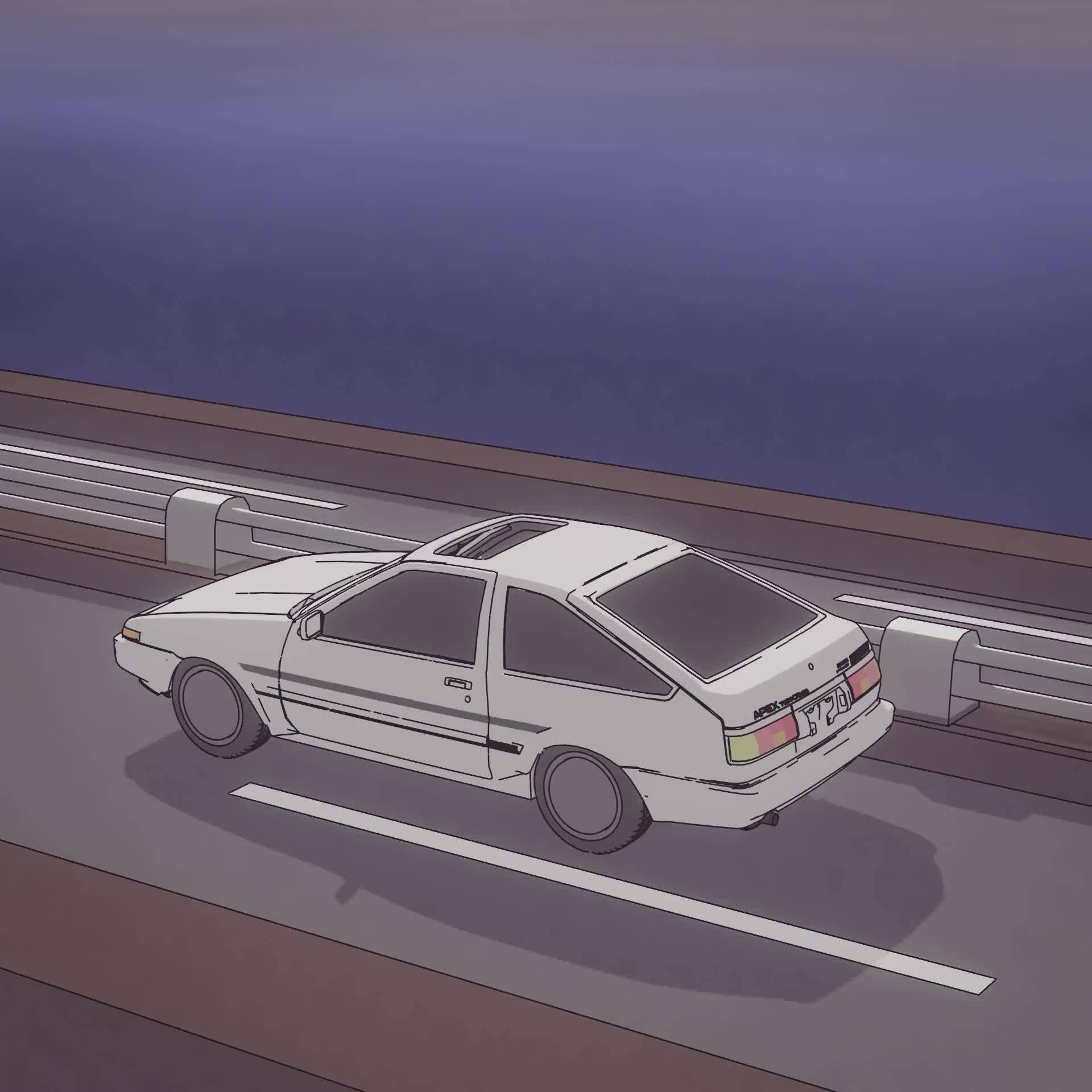 Toyota AE86 Xe Hoạt Hình Hình nền