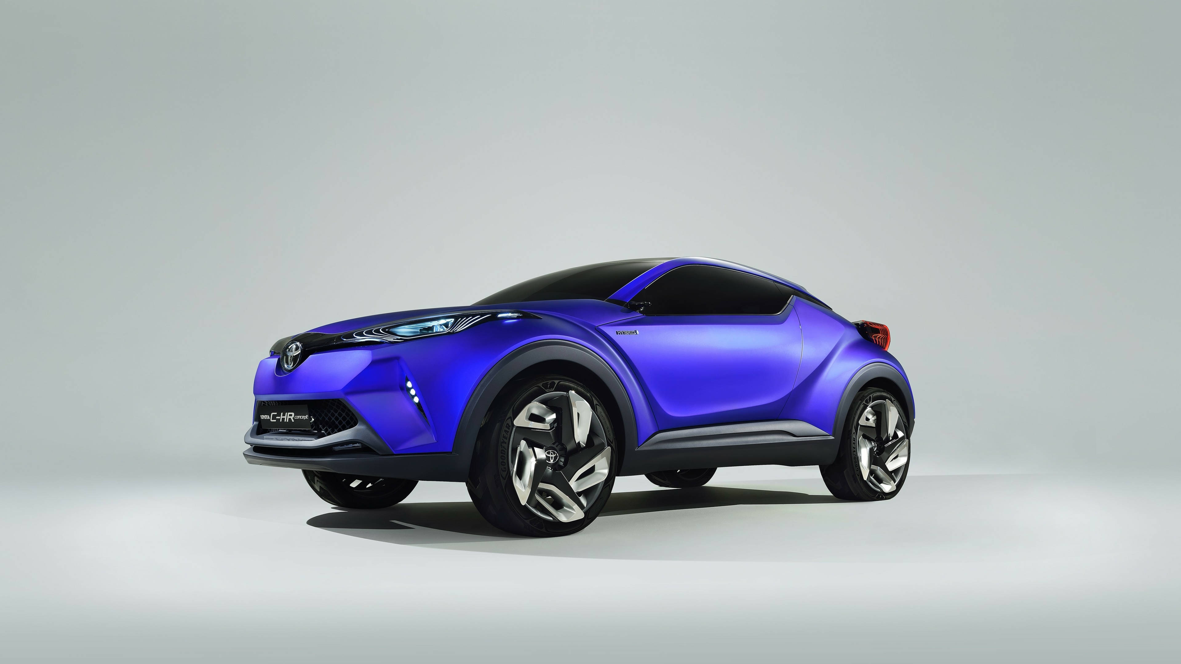 Toyota CH-R Xanh Dương Nhìn Nghiêng 4K Hình nền