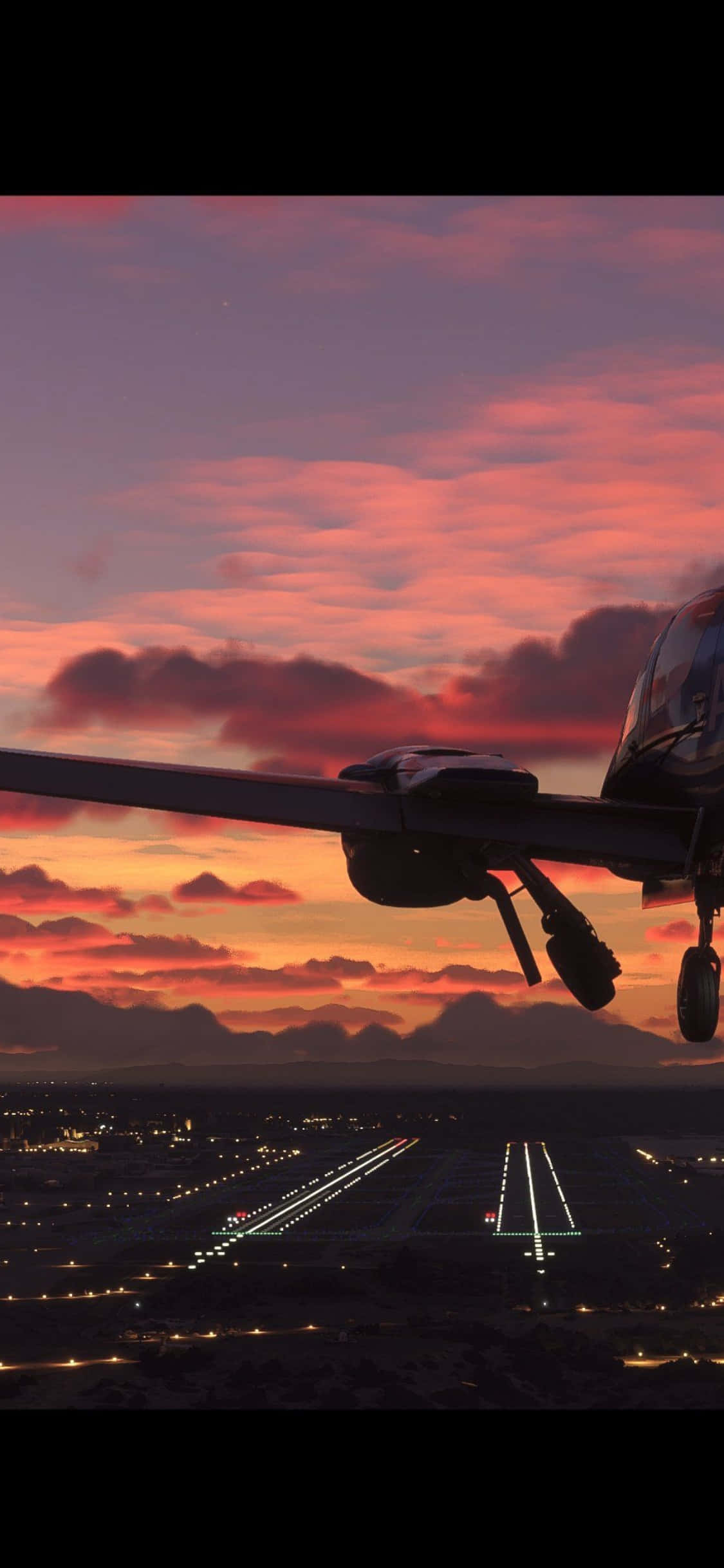 Trải nghiệm cảm giác bay lượn cùng Microsoft Flight Simulator trên iPhone Xs Hình nền