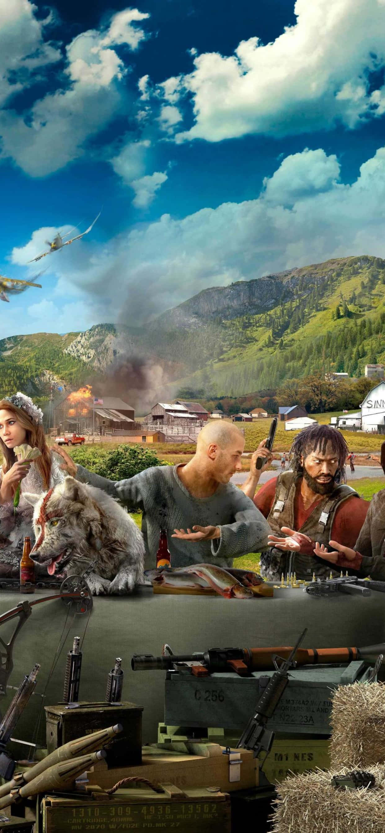 Trải nghiệm chơi game Far Cry 5 trên iPhone Xs Max của bạn. Hình nền