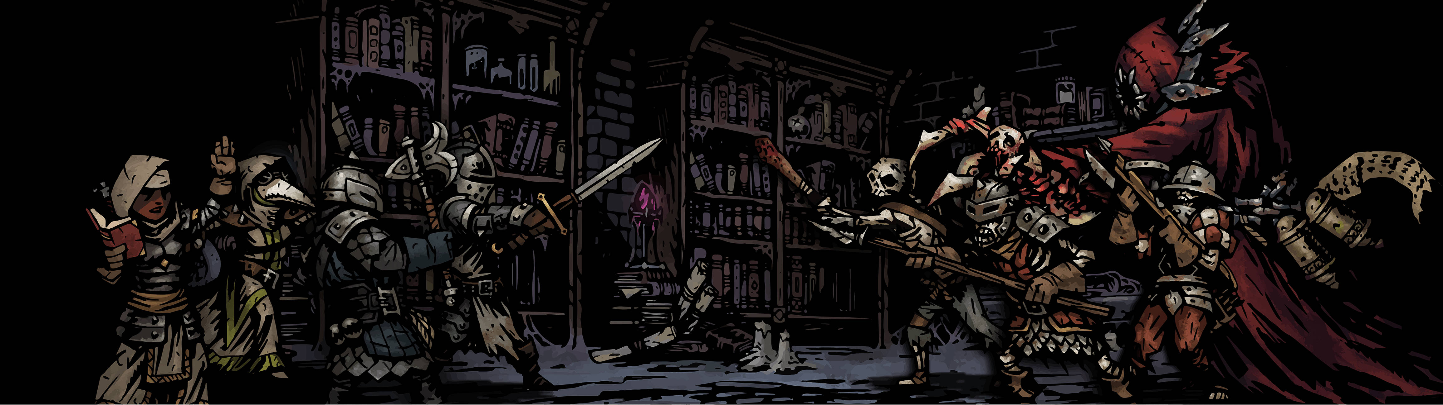 Trải nghiệm Darkest Dungeon với thiết lập hai màn hình Hình nền