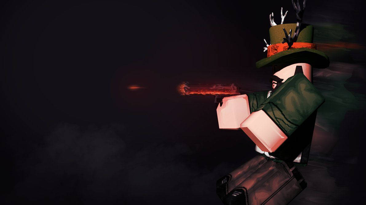 Hình nền tuyệt vời về thiết kế avatar cao bồi trong game trực tuyến Roblox.