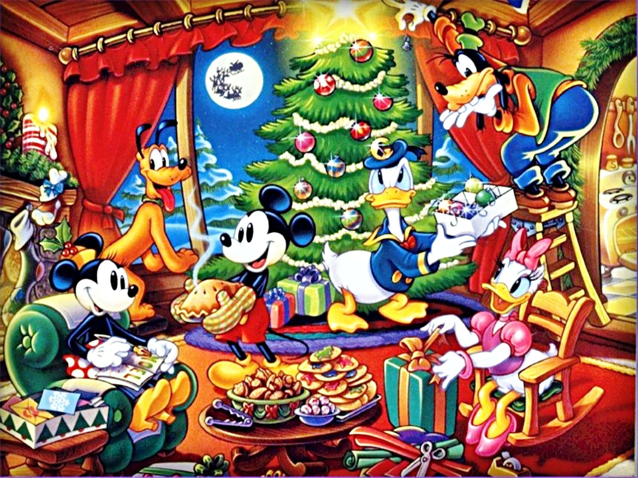 Trải nghiệm phép màu Giáng sinh Disney Hình nền