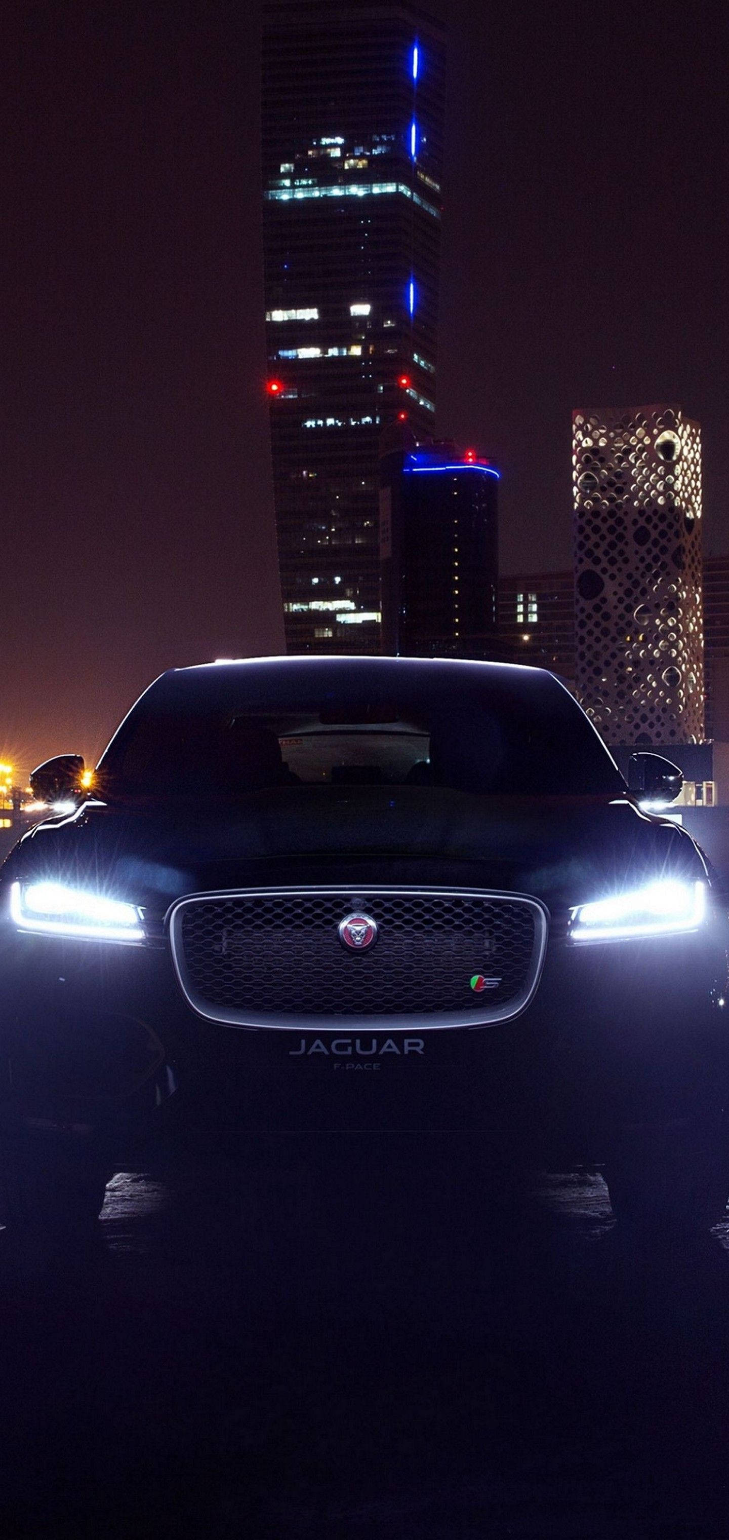 Trải nghiệm sức mạnh và sự thanh lịch của xe Jaguar về đêm Hình nền