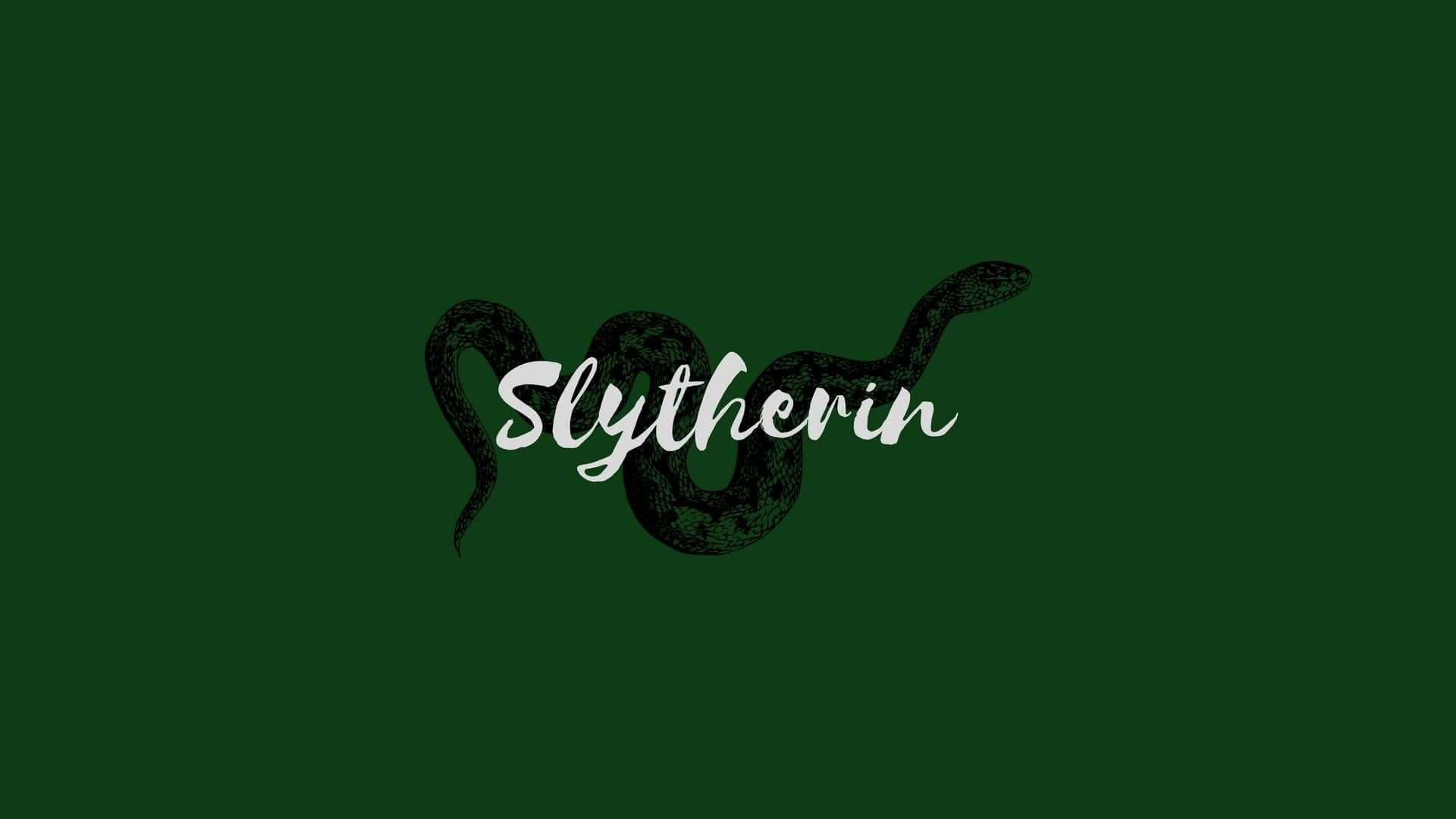 Trải nghiệm thẩm mỹ biểu tượng của Nhà Slytherin với hình nền chủ đề sang trọng, chi tiết tinh xảo. Hình nền