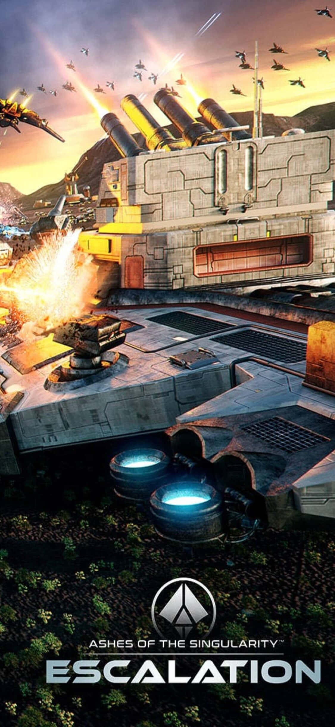 Trải nghiệm thế giới Sci-Fi hấp dẫn với iPhone X và Ashes of the Singularity Hình nền