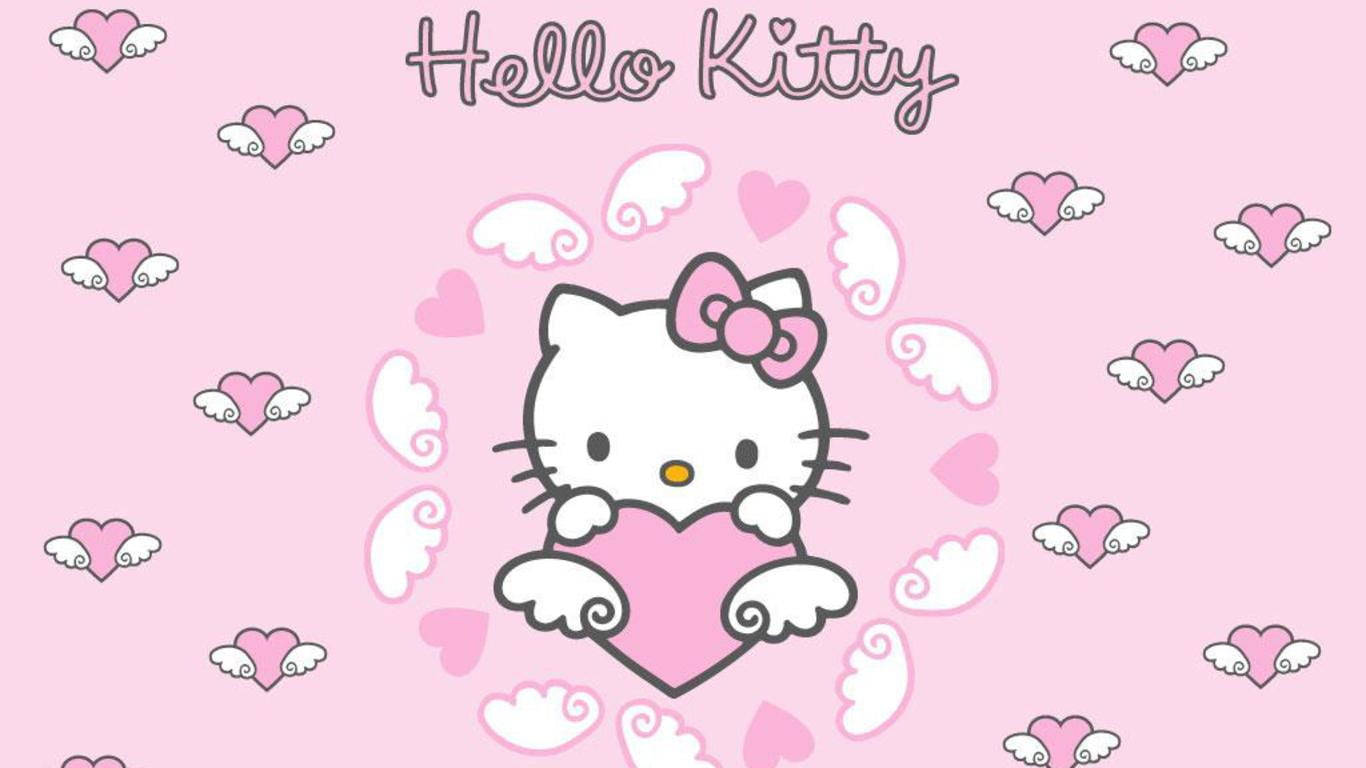 Trái Tim Hồng Cánh Hello Kitty