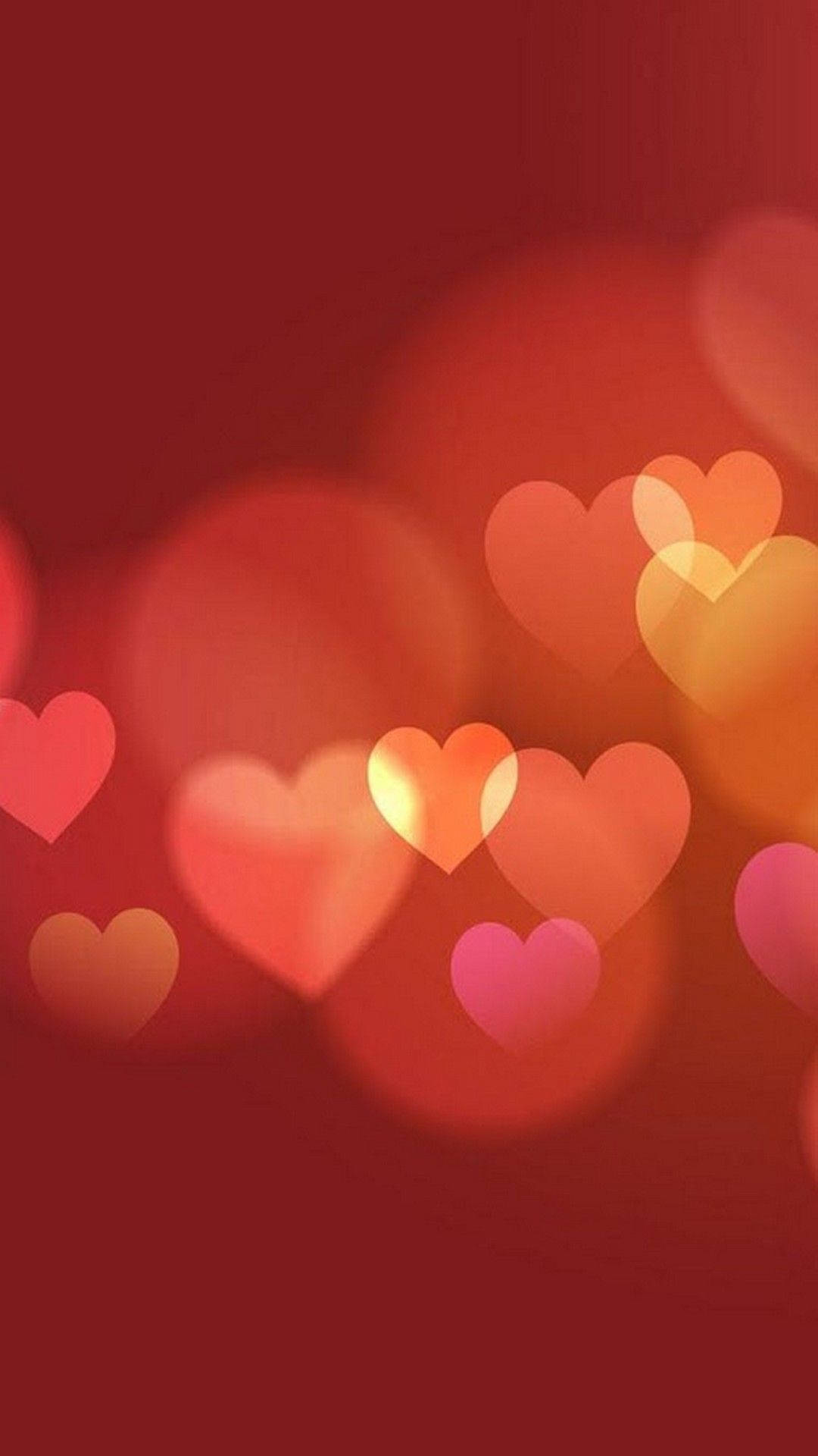 Trái Tim Lấp Lánh Ngày Valentine Dễ Thương Hình nền