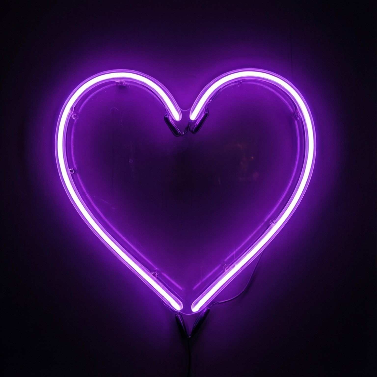 Trái tim tím neon Hình nền