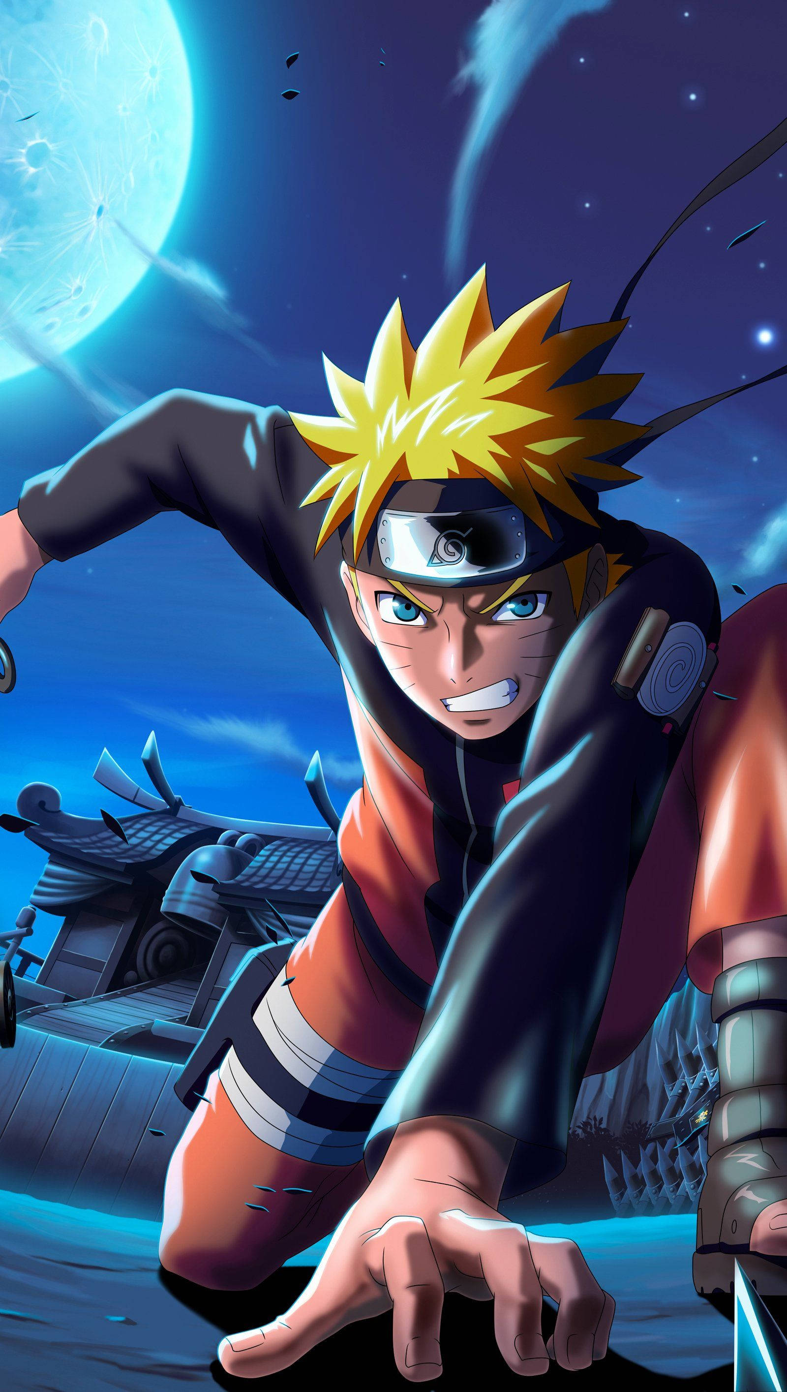 Trận Chiến Dưới Ánh Trăng Mãnh Liệt - Naruto Mobile 4K Hình nền