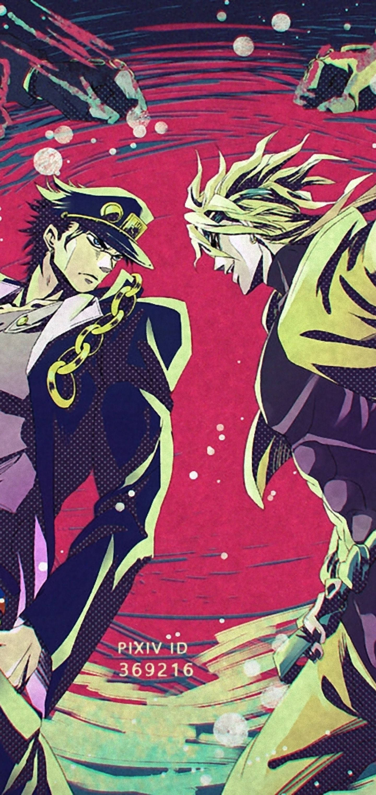 Trận chiến huyền thoại giữa Jotaro và Dio từ Jojo Bizarre Adventure Hình nền