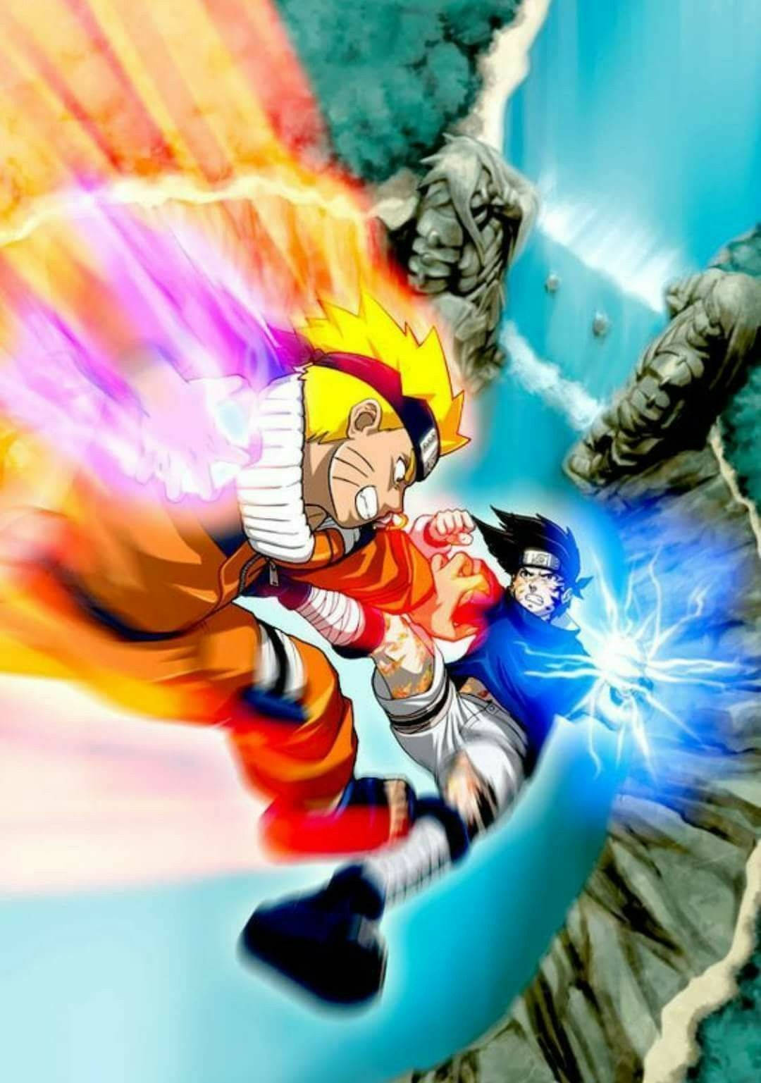 Trận Chiến Tận Cùng Valley Naruto Sasuke iPhone Hình nền