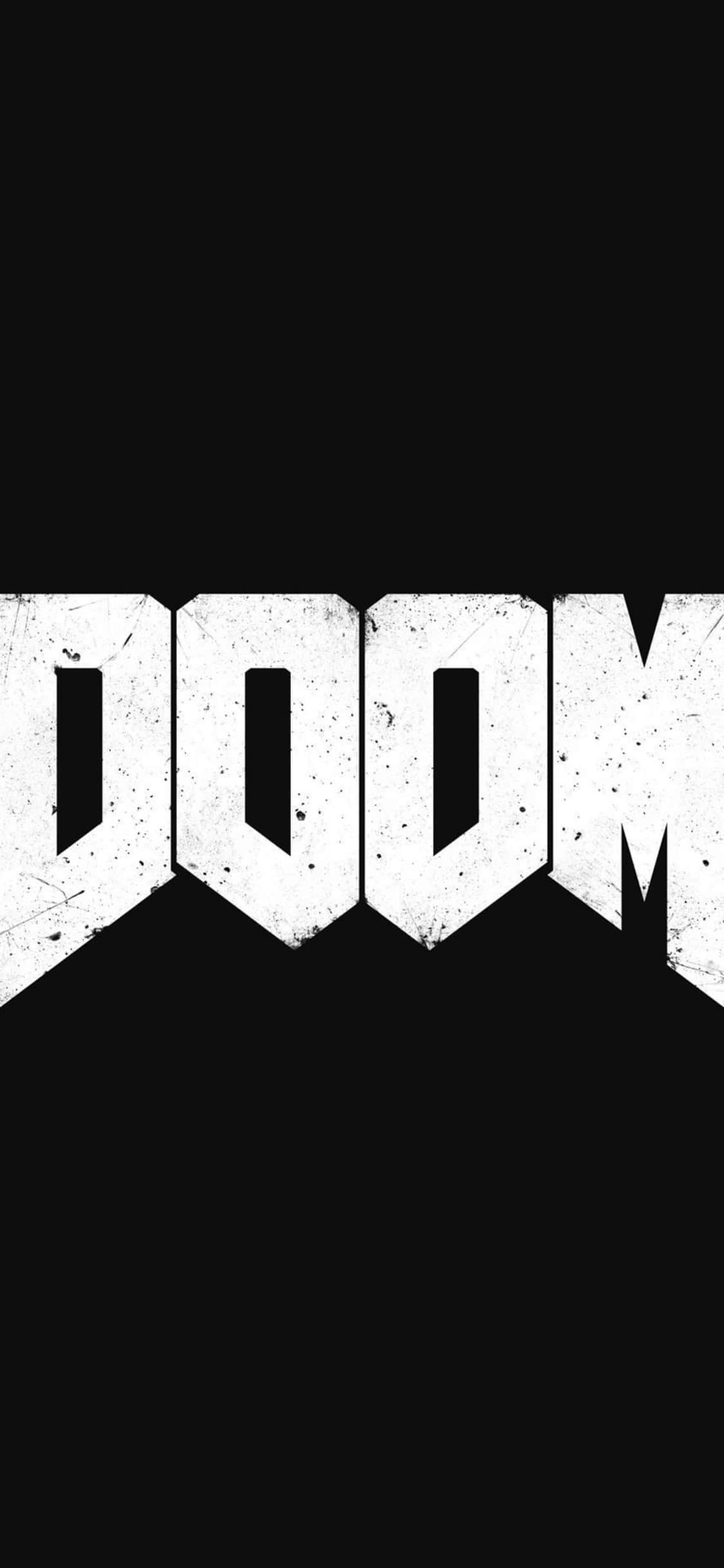 Trắng Đen Doom iPhone Xs Nền Hình nền