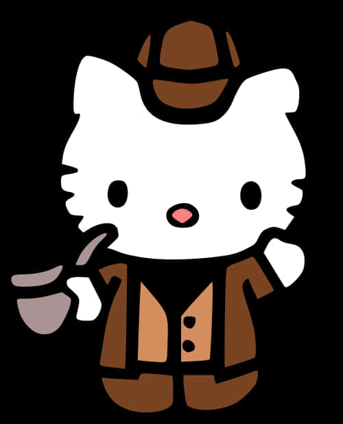Trang phục thám tử Hello Kitty Hình nền