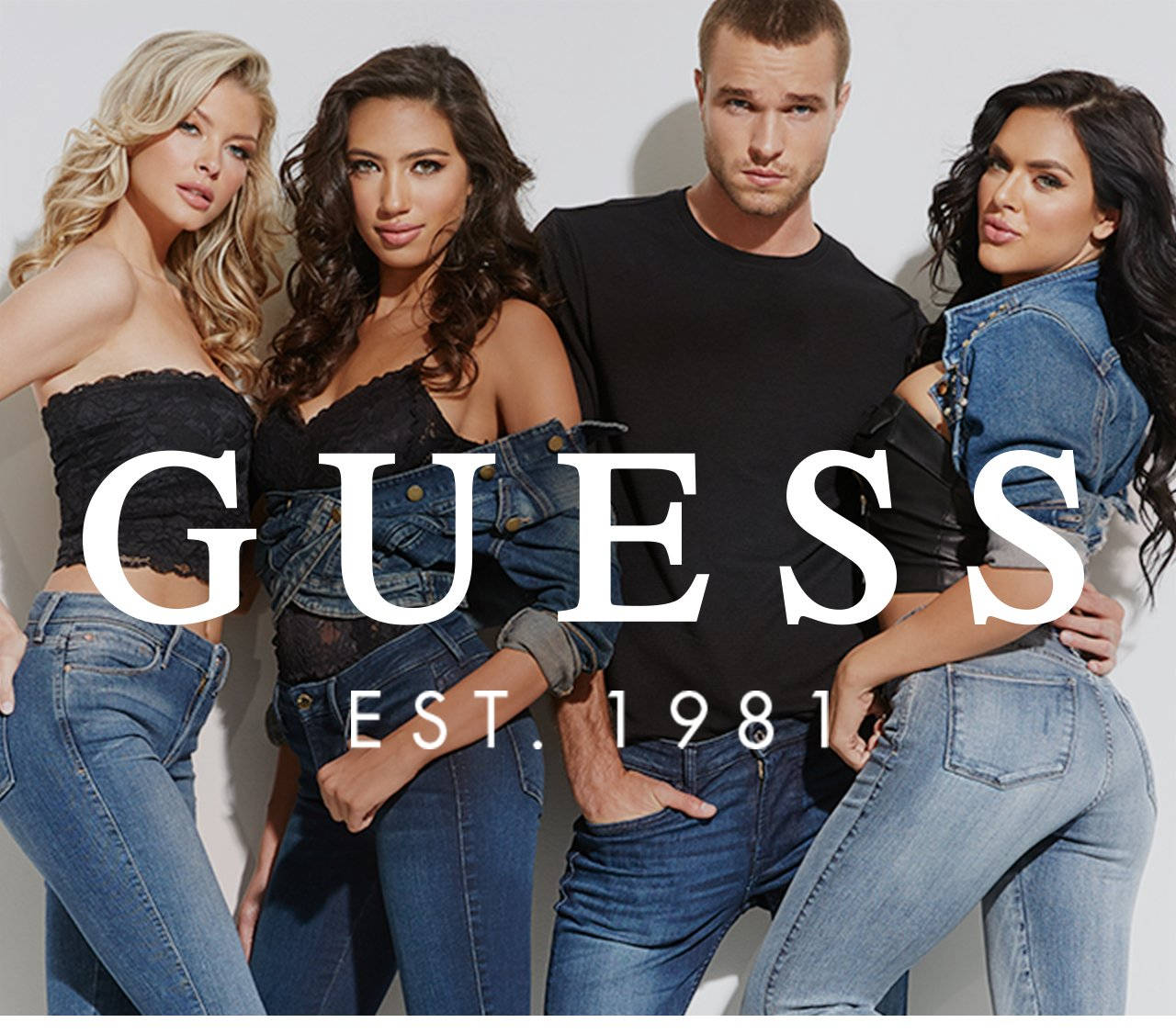 Trang phục yếm denim Guess Hình nền