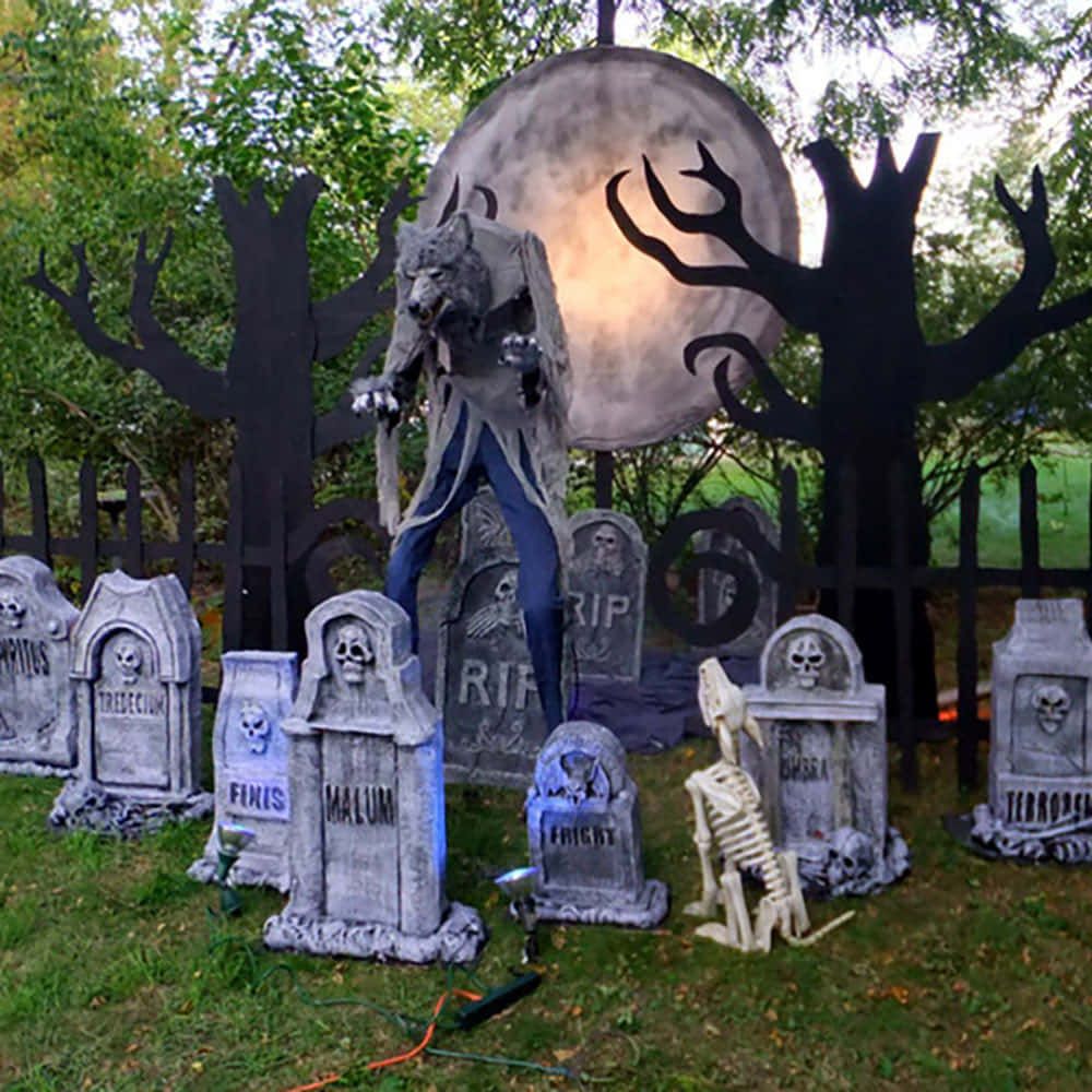 Trang Trí Sói Ma Halloween Hình nền