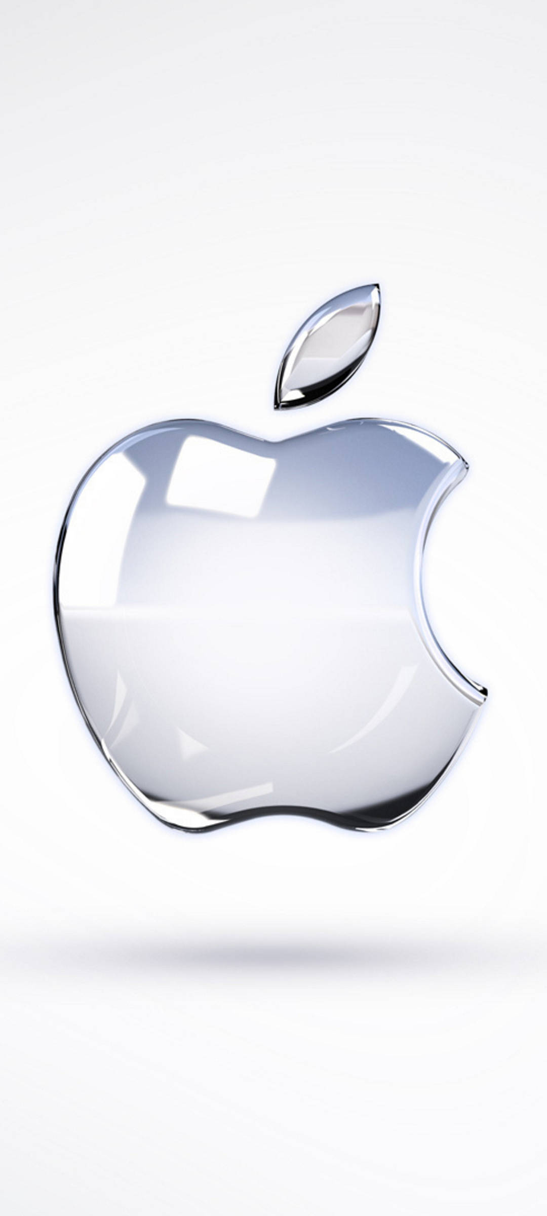 Trắng Với Logo Apple Bạc iPhone Hình nền