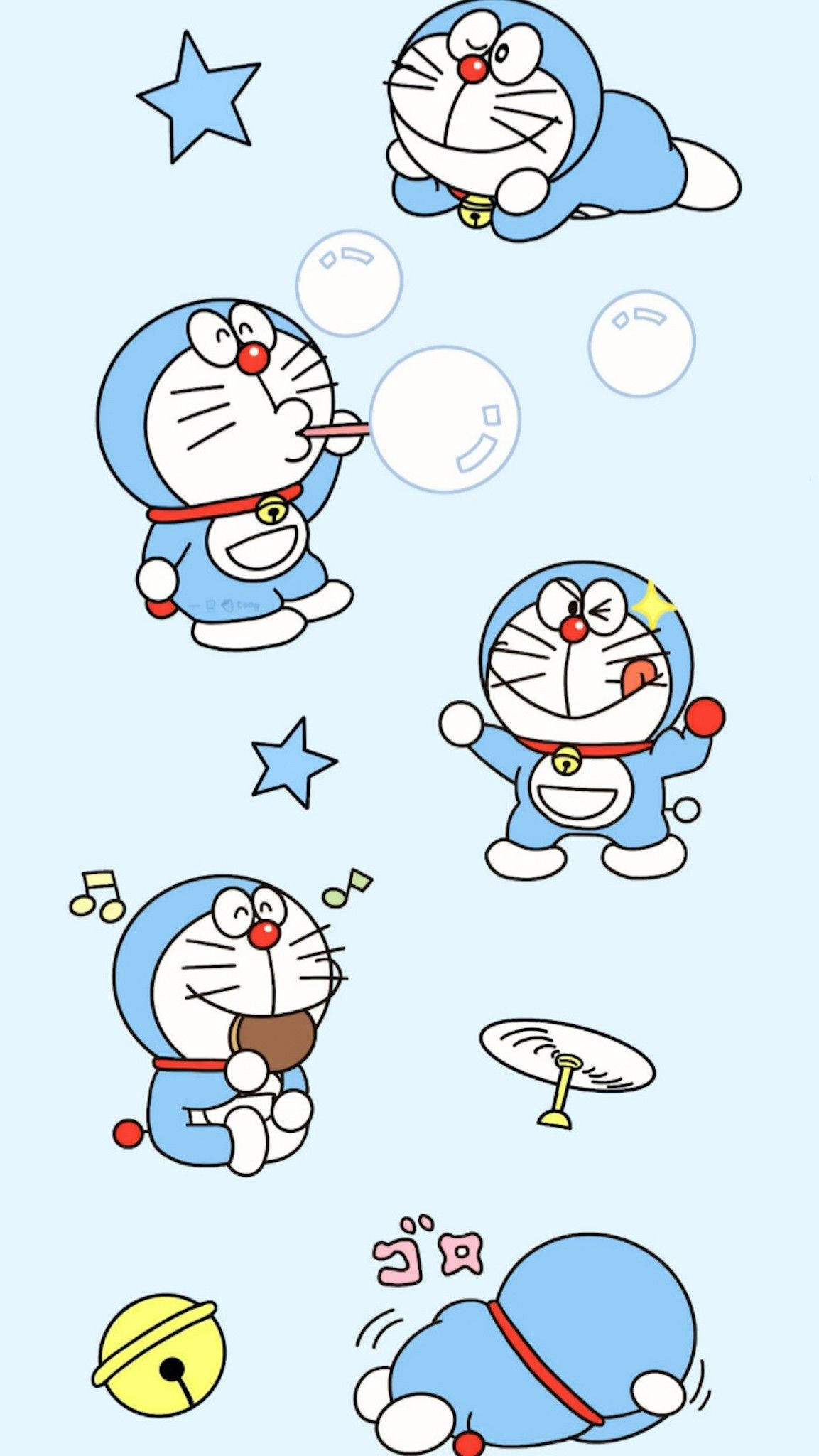 Tranh kỹ thuật số Doraemon iPhone đầy mê hoặc Hình nền