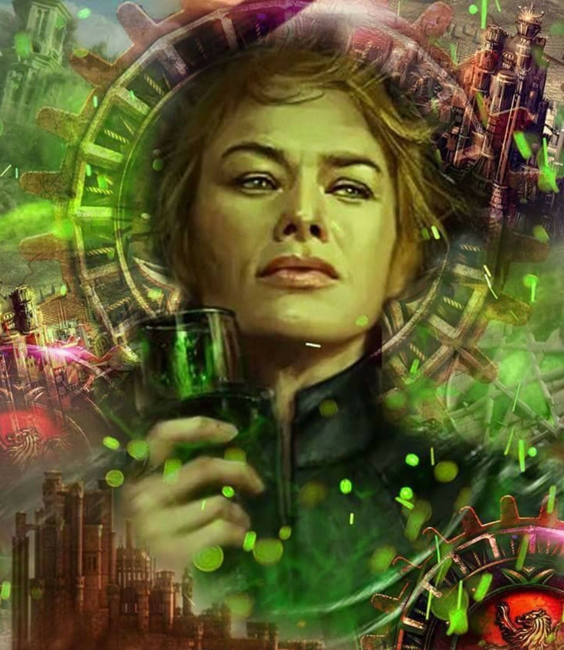 Tranh kỹ thuật số GOT Cersei Lannister Hình nền