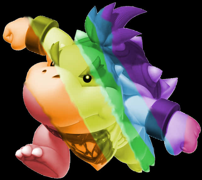 Tranh Nghệ Thuật Bowser Sặc Sỡ Hình nền