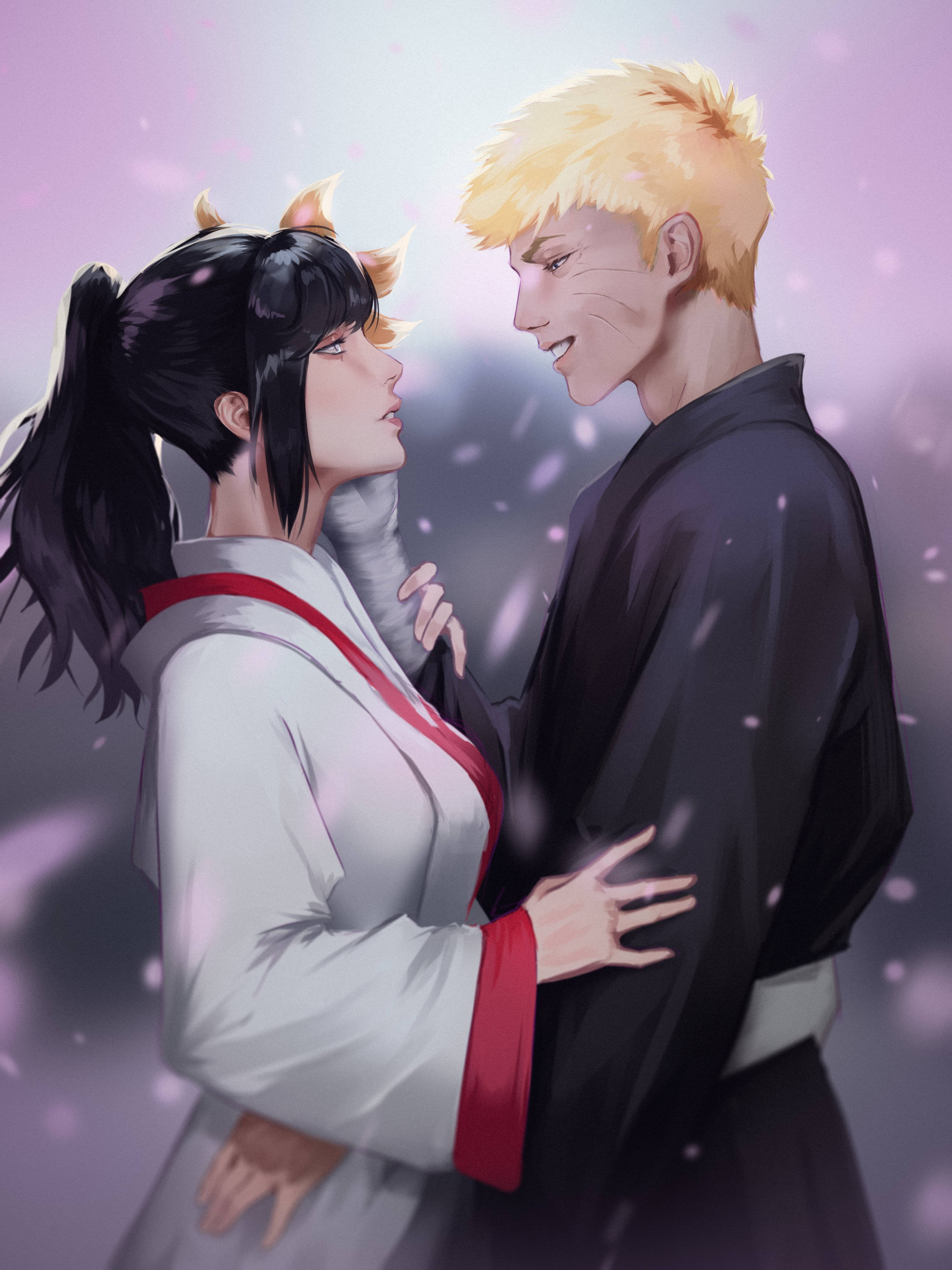 Tranh tình yêu Naruto và Hinata Hình nền