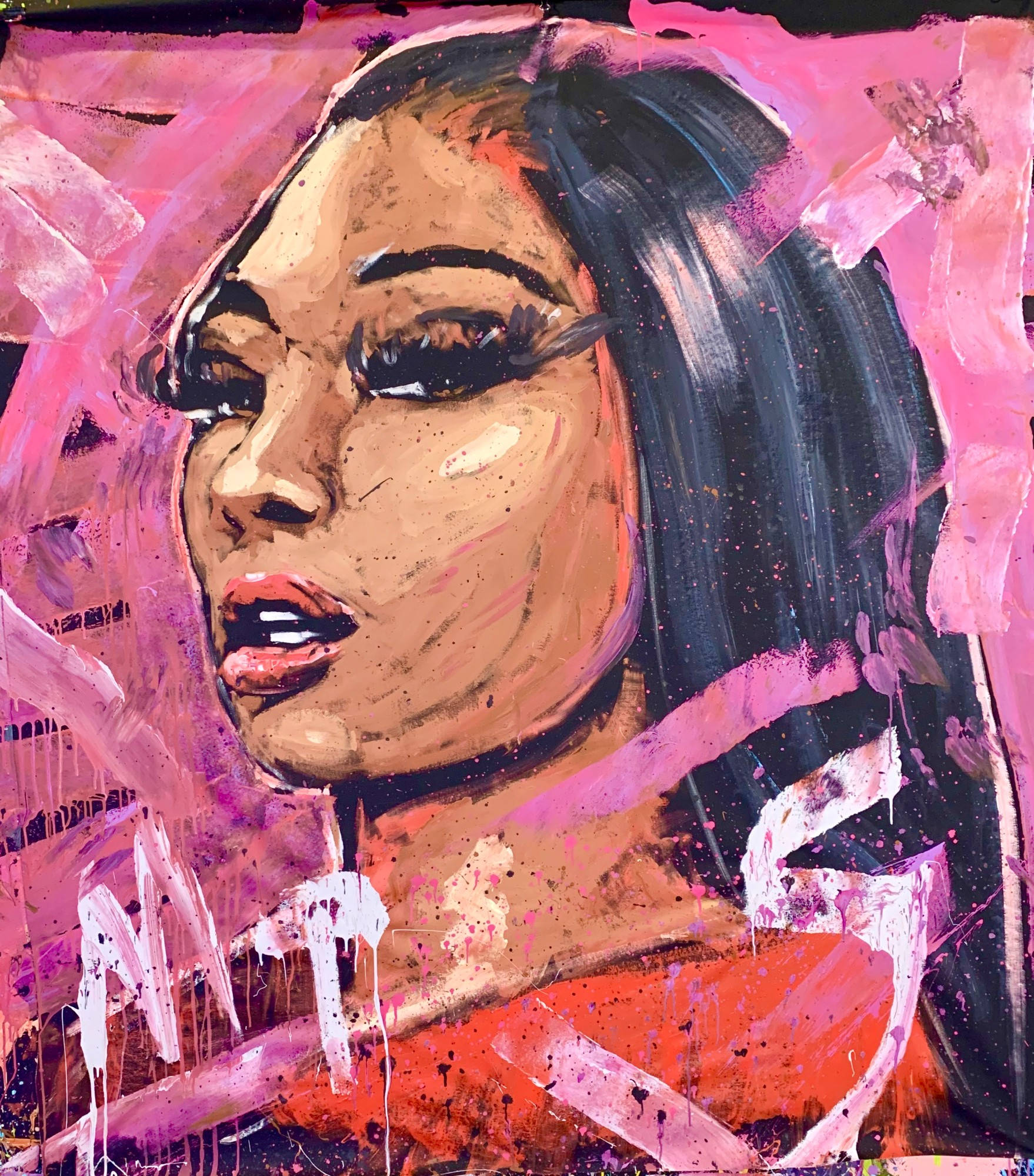 Tranh vẽ Megan Thee Stallion Hình nền