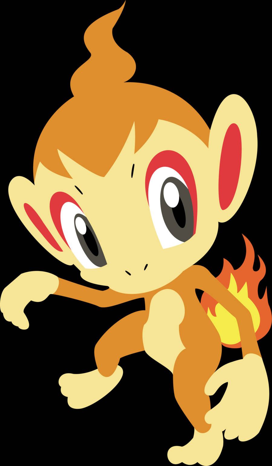 Tranh vẽ người hâm mộ Chimchar Pokemon tuyệt đẹp Hình nền