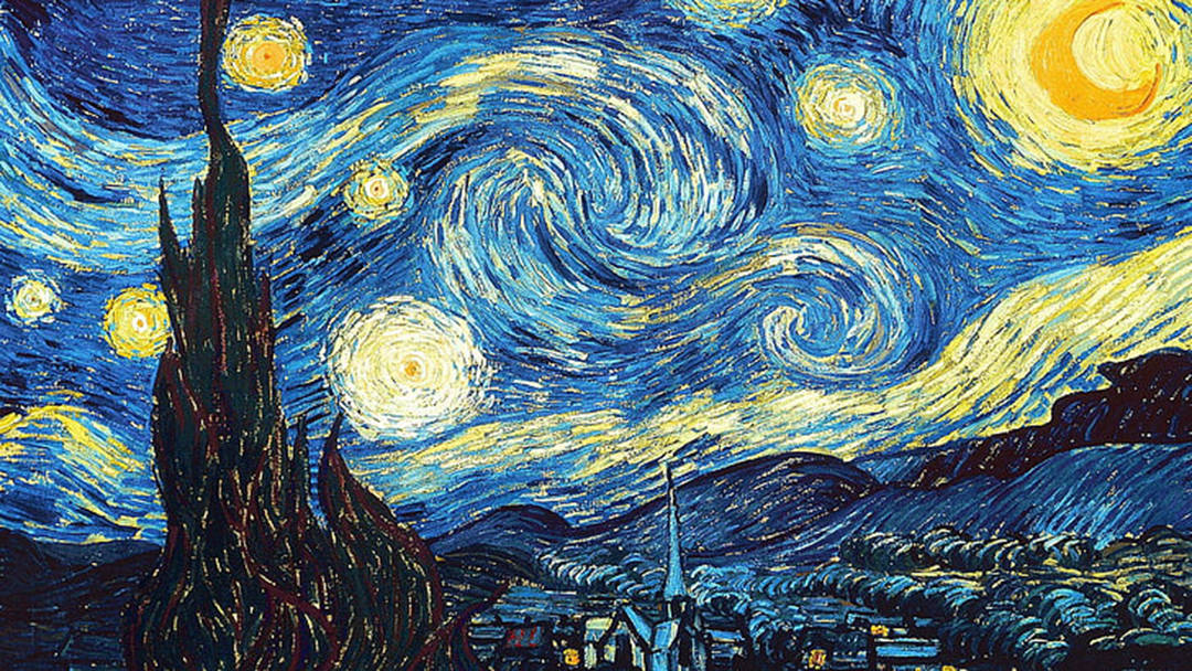 Tranh Xanh Van Gogh Hình nền