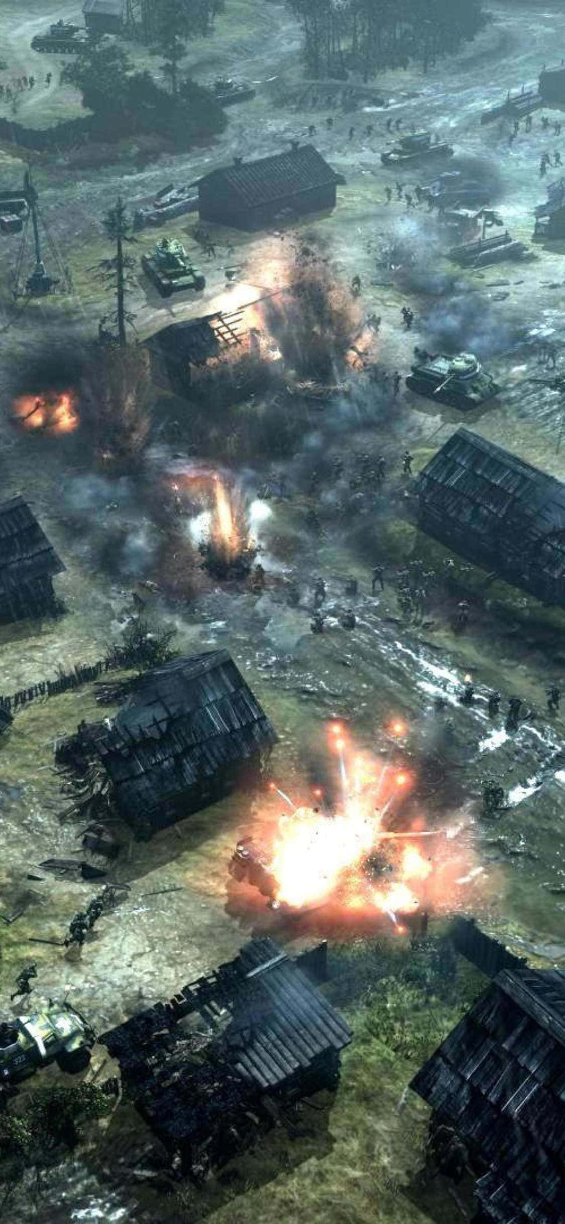 Trò chơi chiến tranh cuốn hút trên iPhone XS: Company of Heroes 2 Hình nền